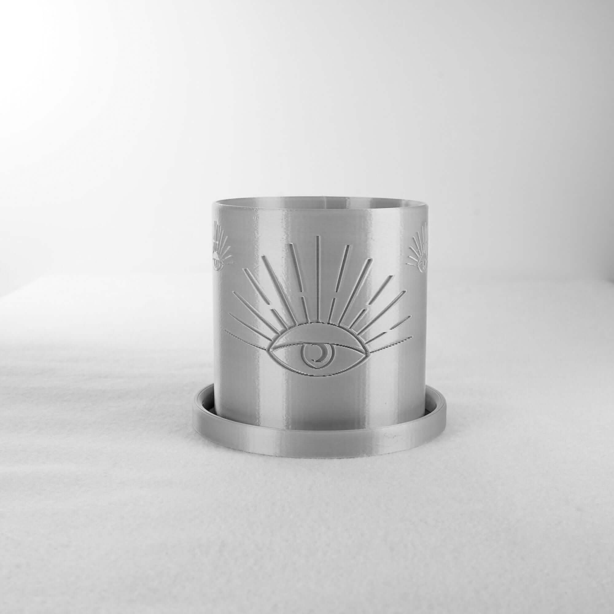 Rosebud HomeGoods Pots & Planters Silver / 4 / Without Drip Tray All-Seeing Eye Planter