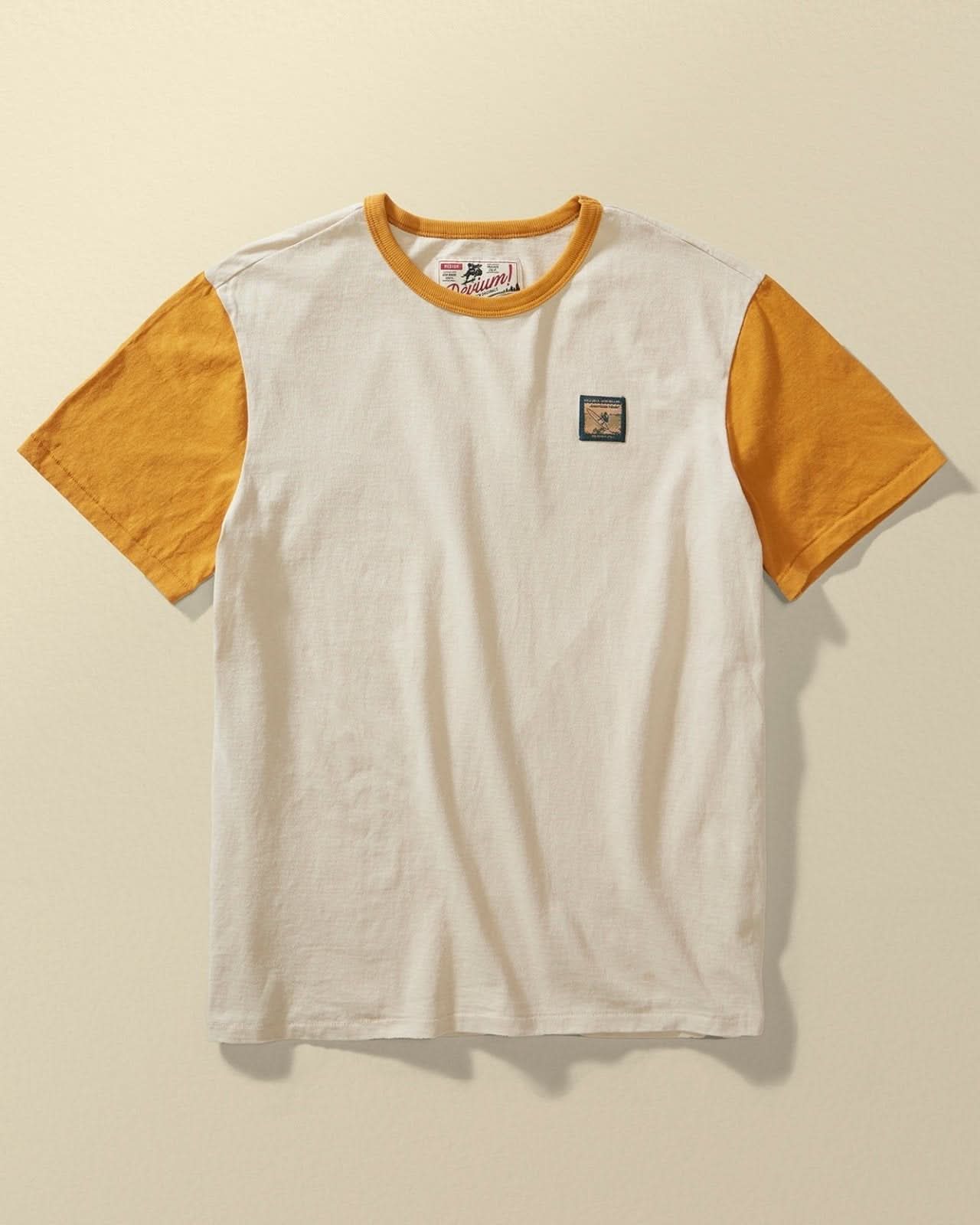 Devium Mustard / S Americana Vintage Tee - Russell Surfboards x Devium