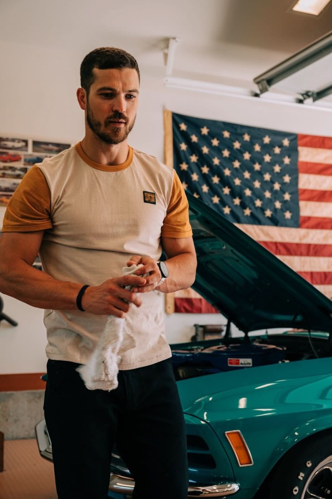 Americana Vintage Tee - Russell Surfboards x Devium - My American Goods
