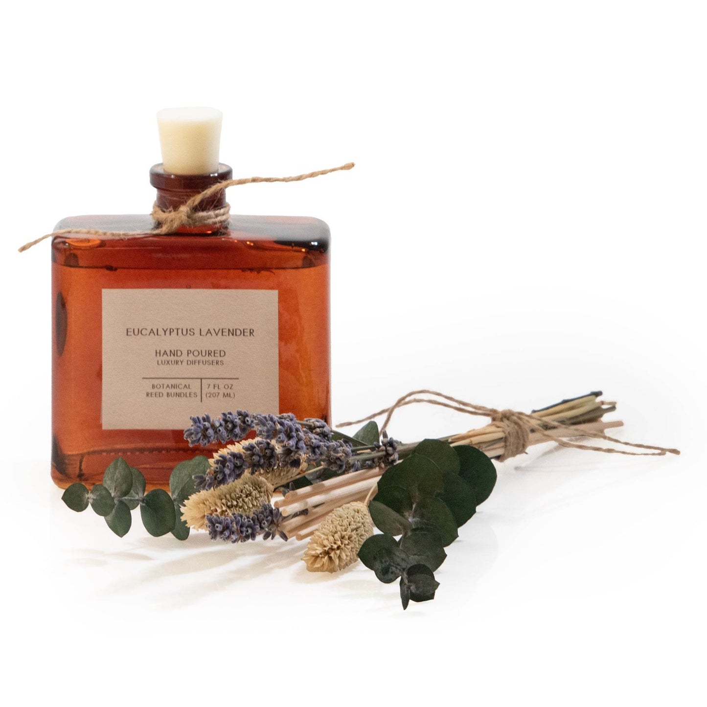 Eucalyptus Lavender Bouquet Reed Bundle Fragrance Diffuser - My American Goods