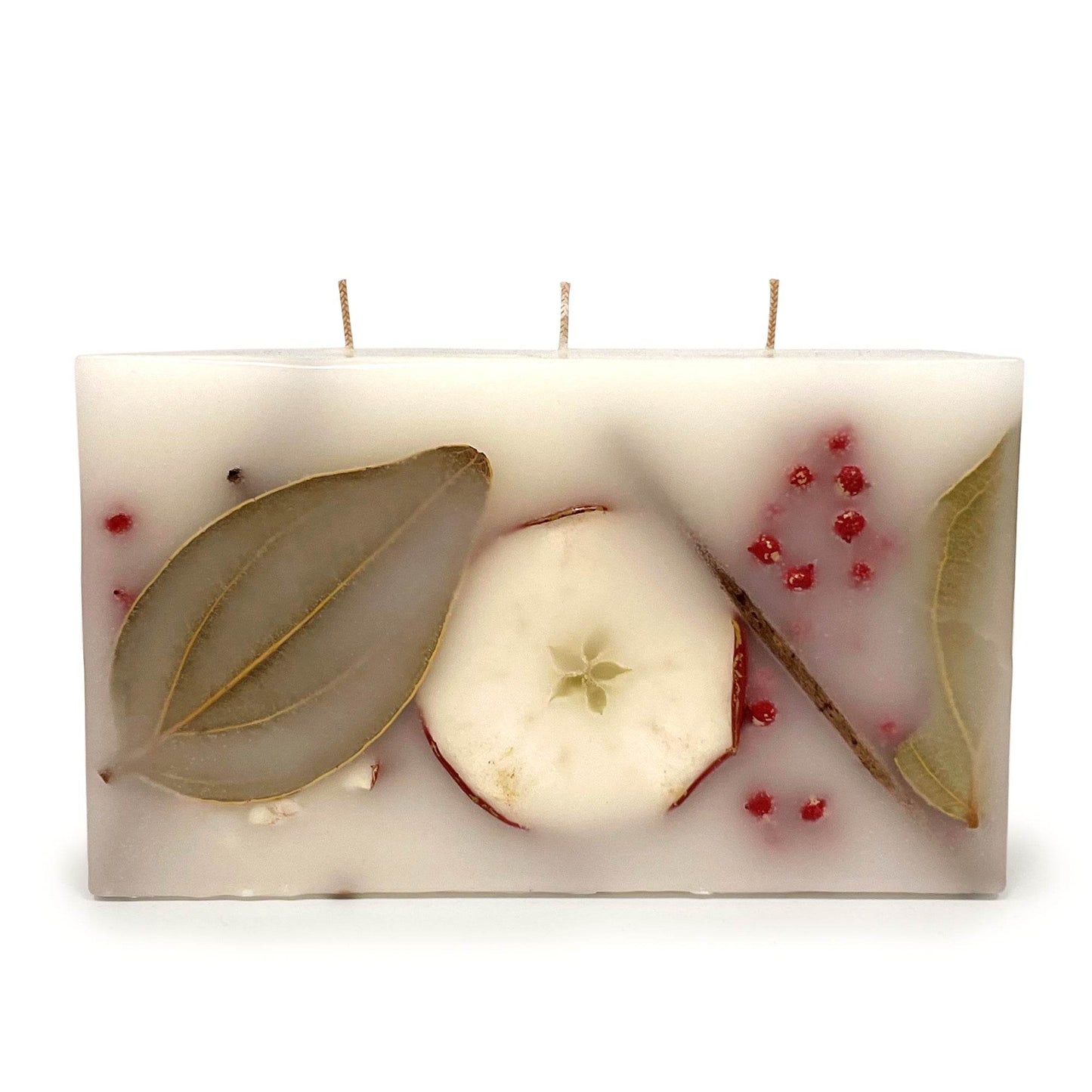 Harvest Cider 3 Wick Brick Botanical Candle - My American Goods