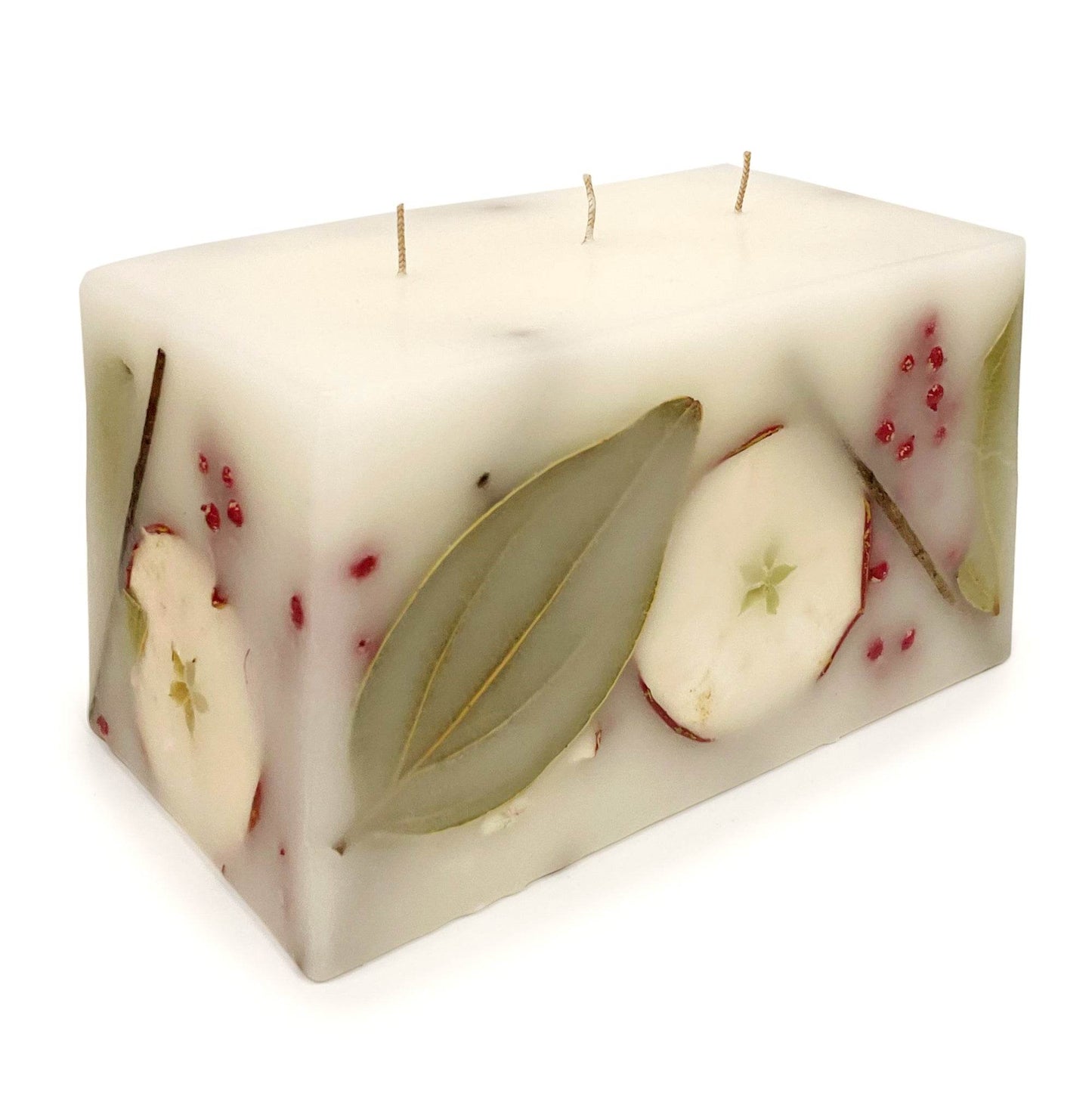 Harvest Cider 3 Wick Brick Botanical Candle - My American Goods