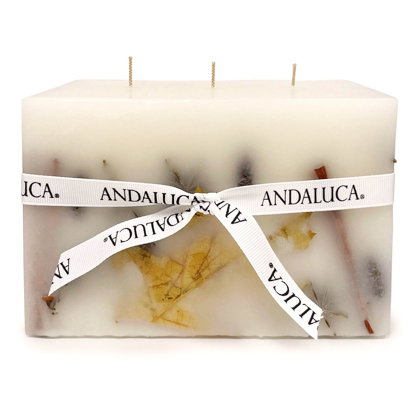 Harvest Oak 3 Wick Brick Botanical Candle - My American Goods