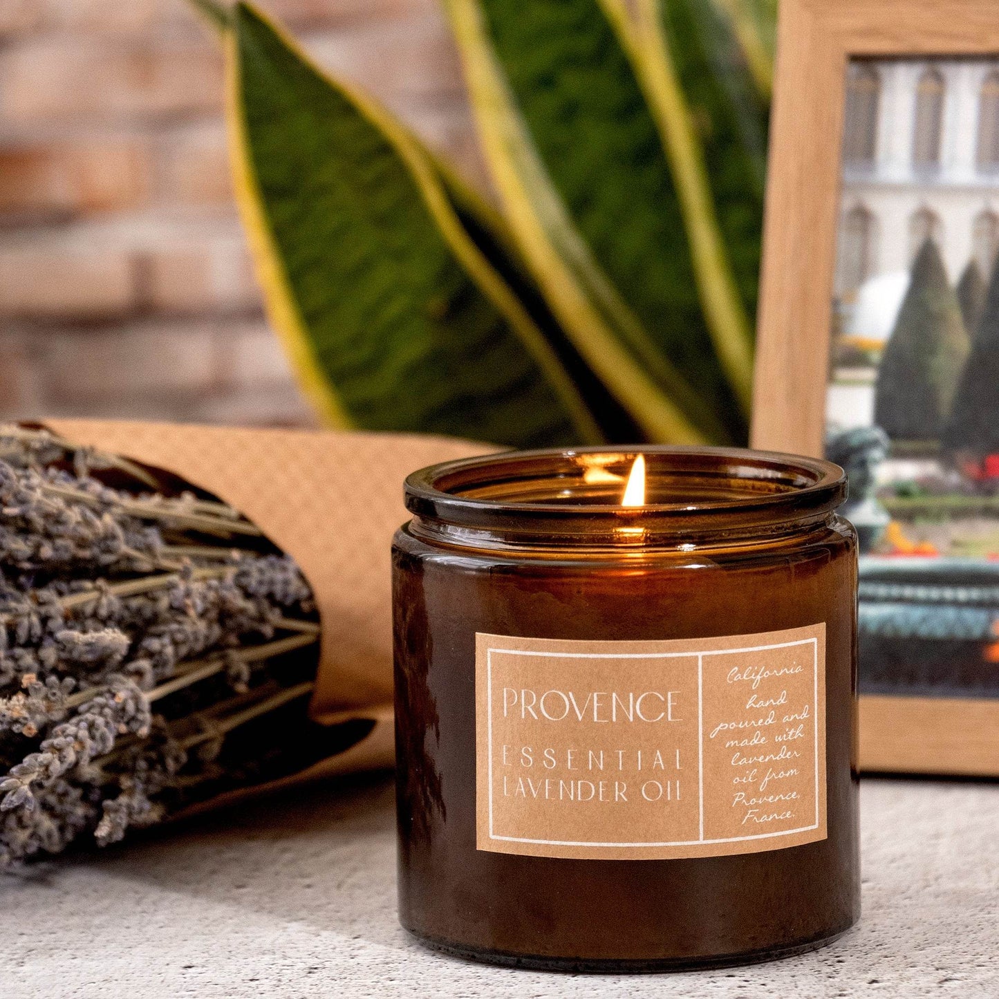 Lavender Essential Oil 10 oz Aromatherapy Candle - My American Goods