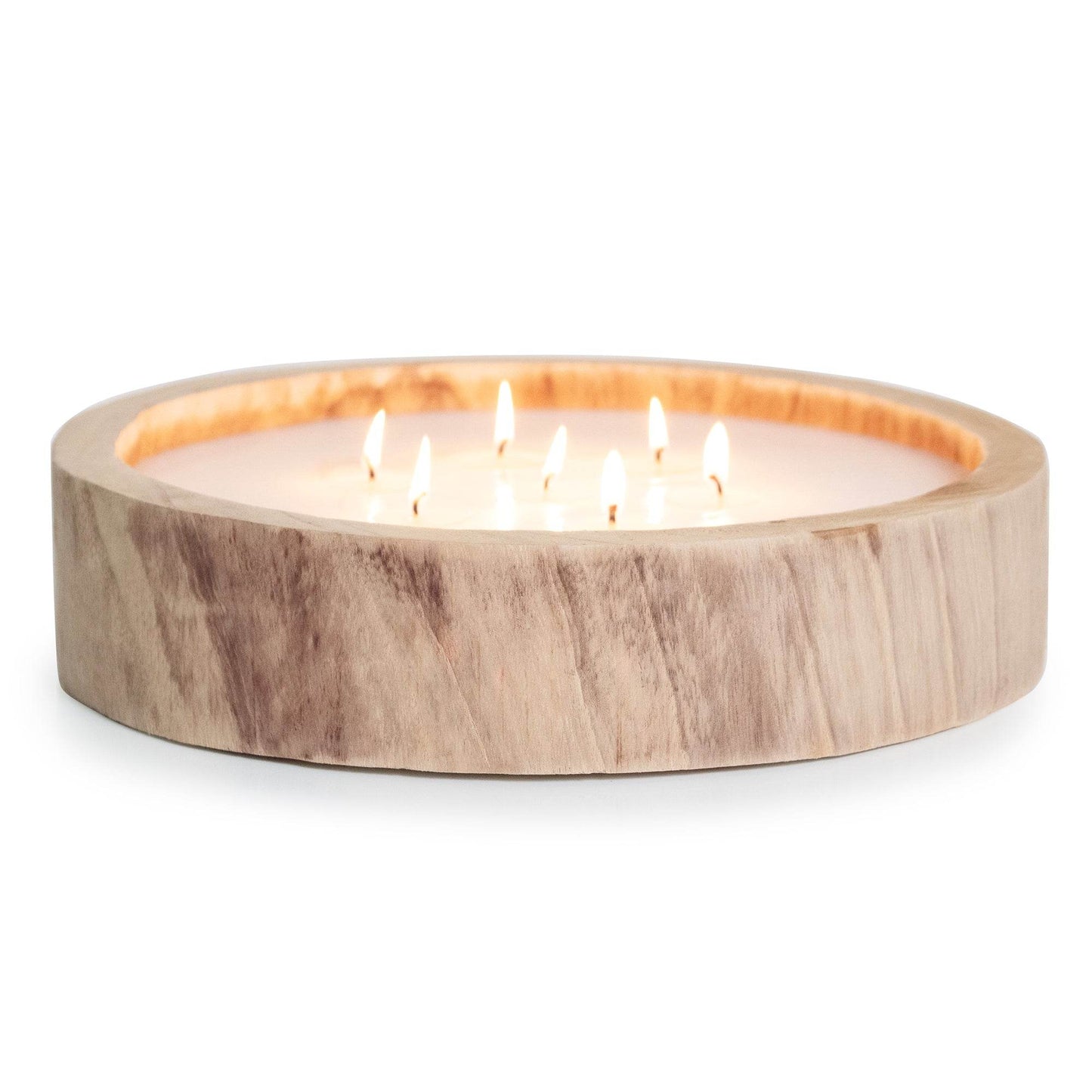 Paulownia Circular Wood Candle - My American Goods