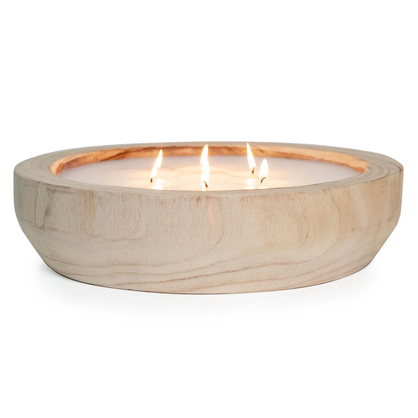 Paulownia Wood Round Candle - My American Goods