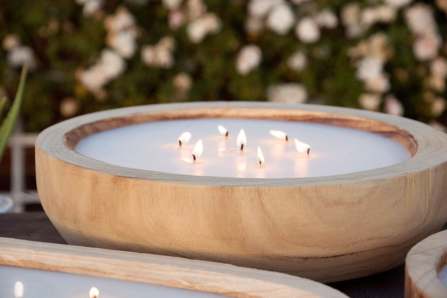 Paulownia Wood Round Candle - My American Goods