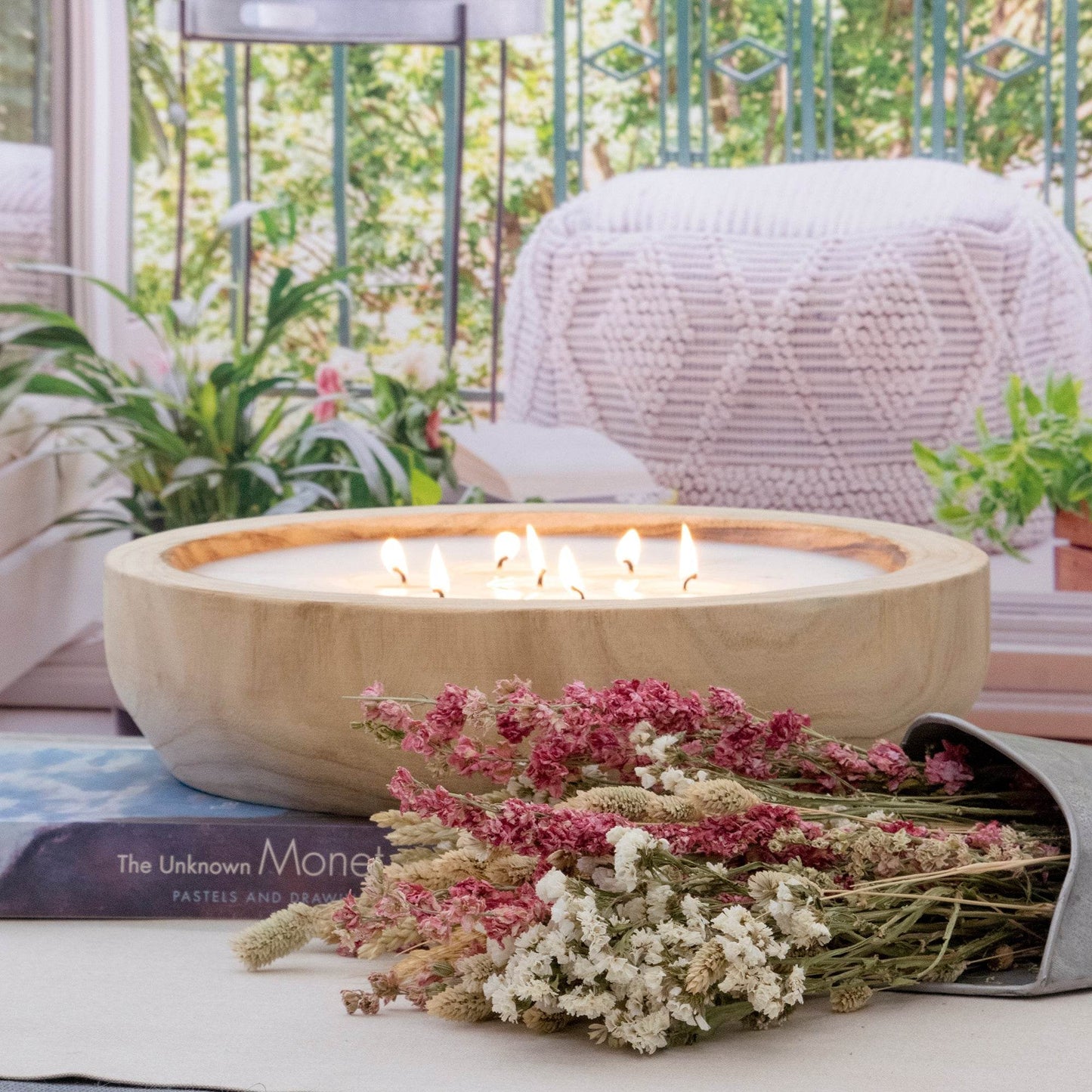 Paulownia Wood Round Candle - My American Goods