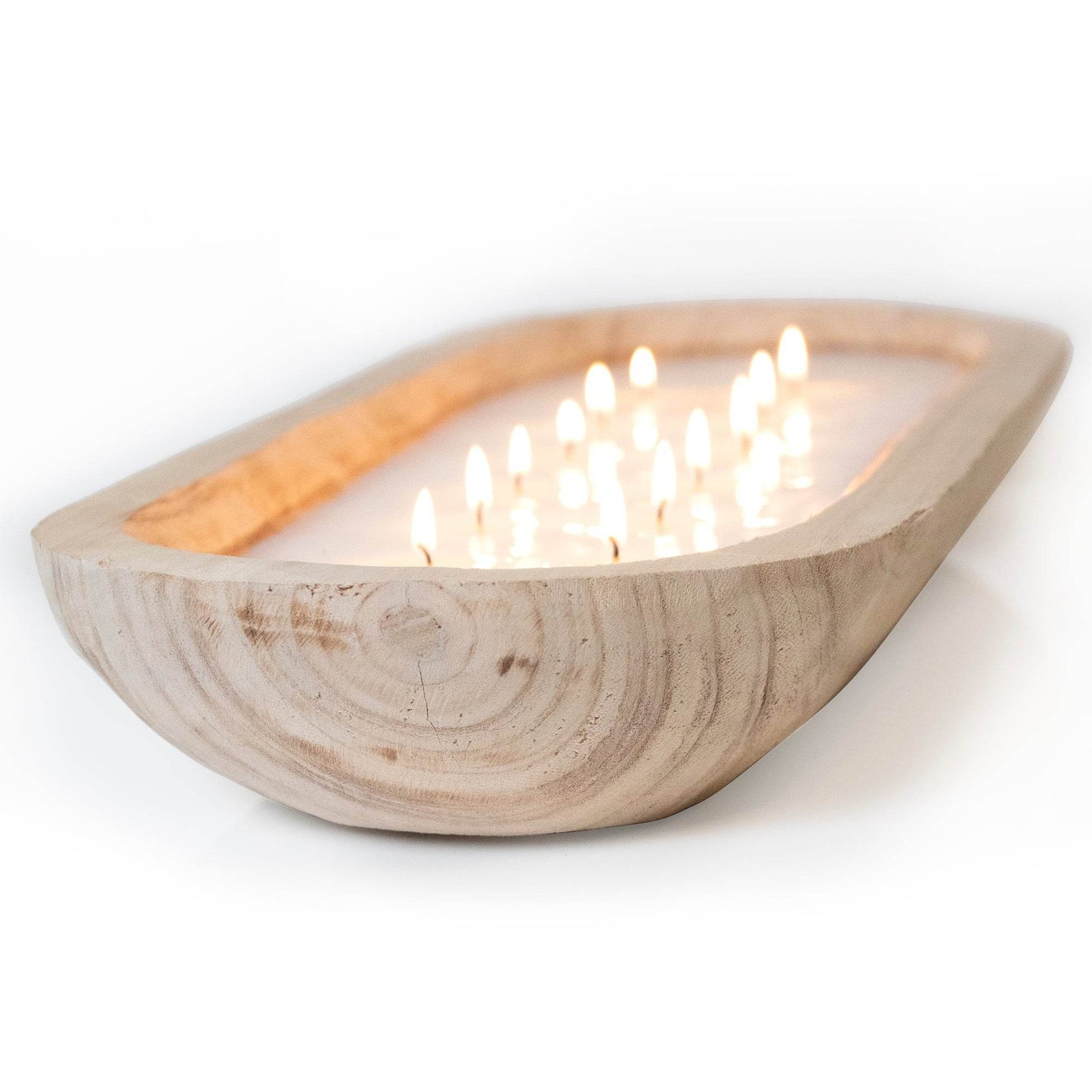 Paulownia Wood Tray Candle - My American Goods