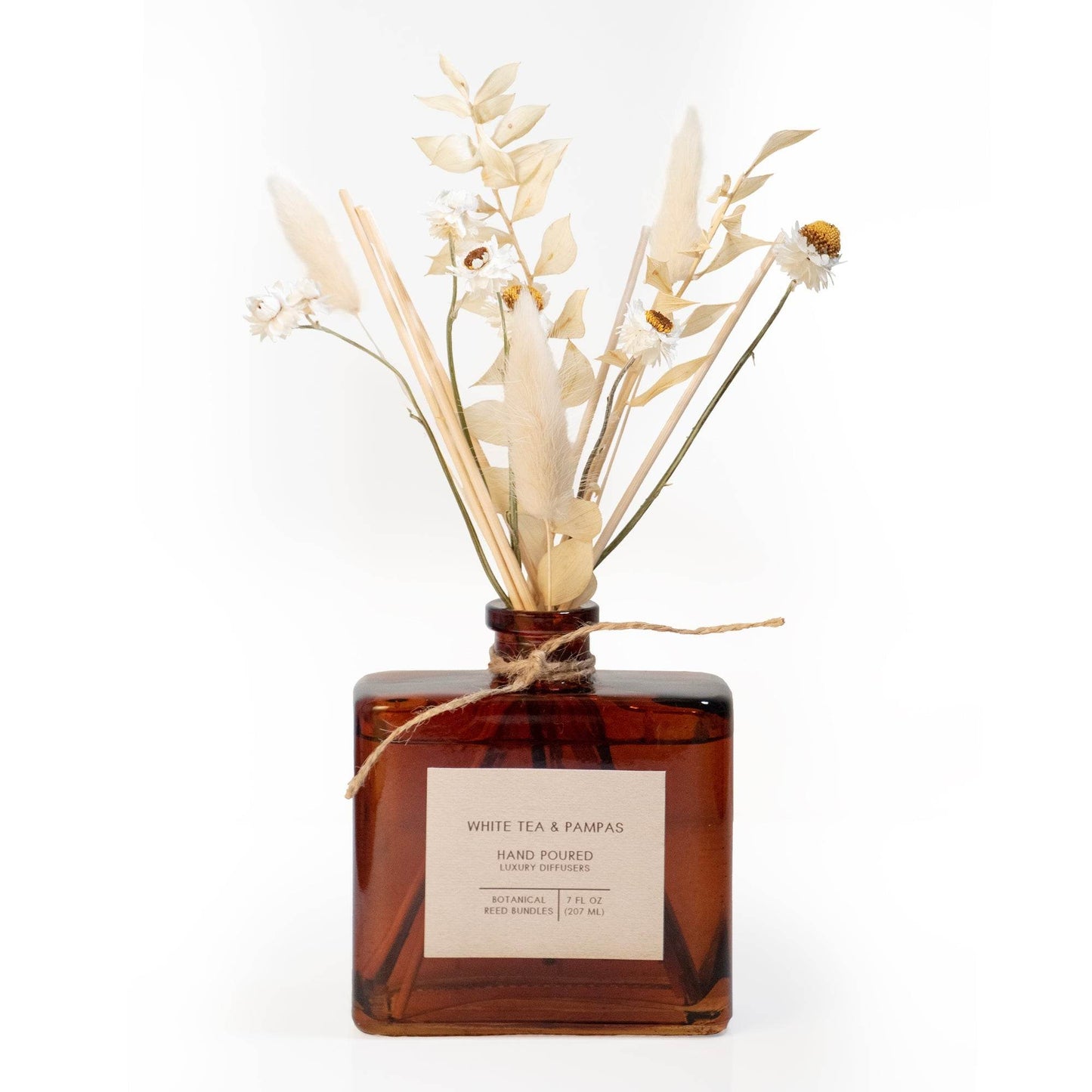 White Tea & Pampas Bouquet Reed Bundle Fragrance Diffuser - My American Goods