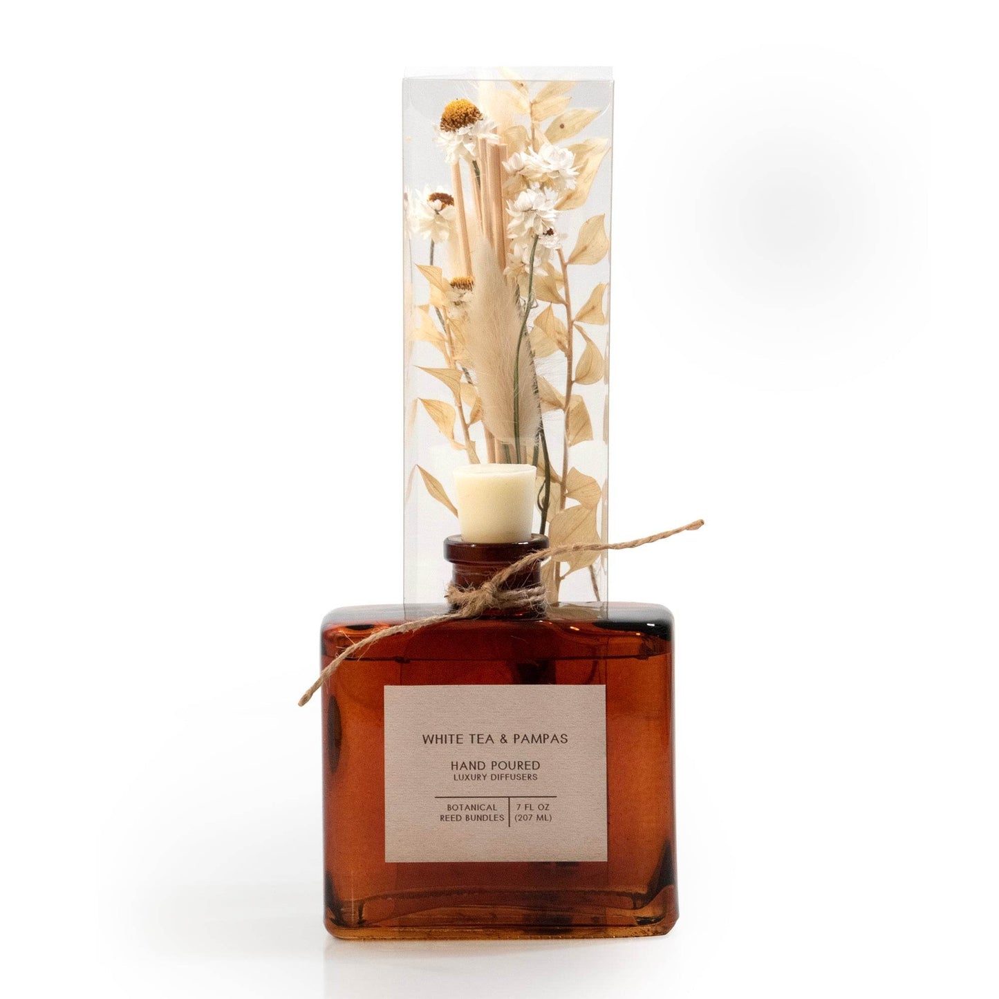 White Tea & Pampas Bouquet Reed Bundle Fragrance Diffuser - My American Goods