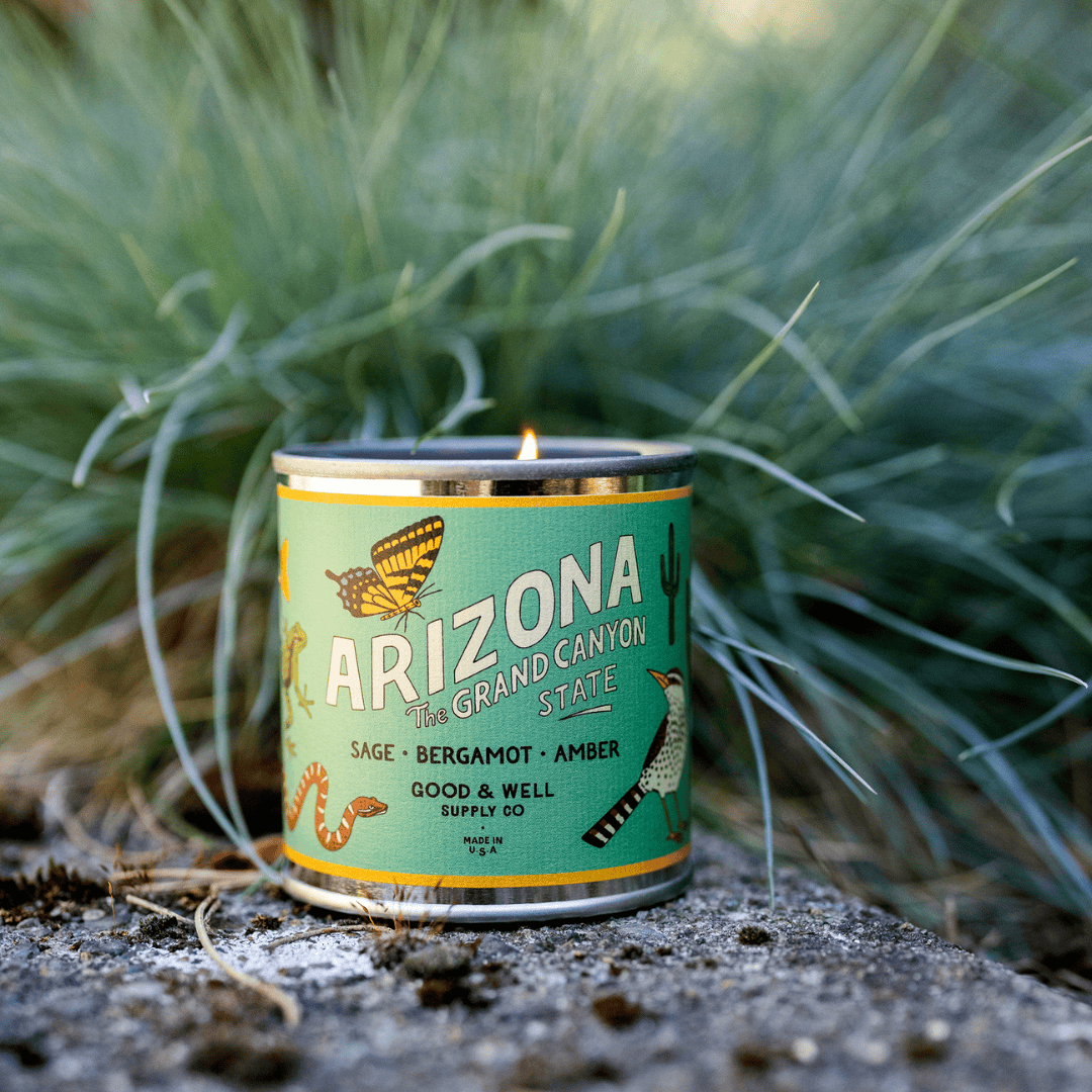 Good & Well Supply Co Candles Half Pint / 8oz / Cotton Wick Arizona State Candle