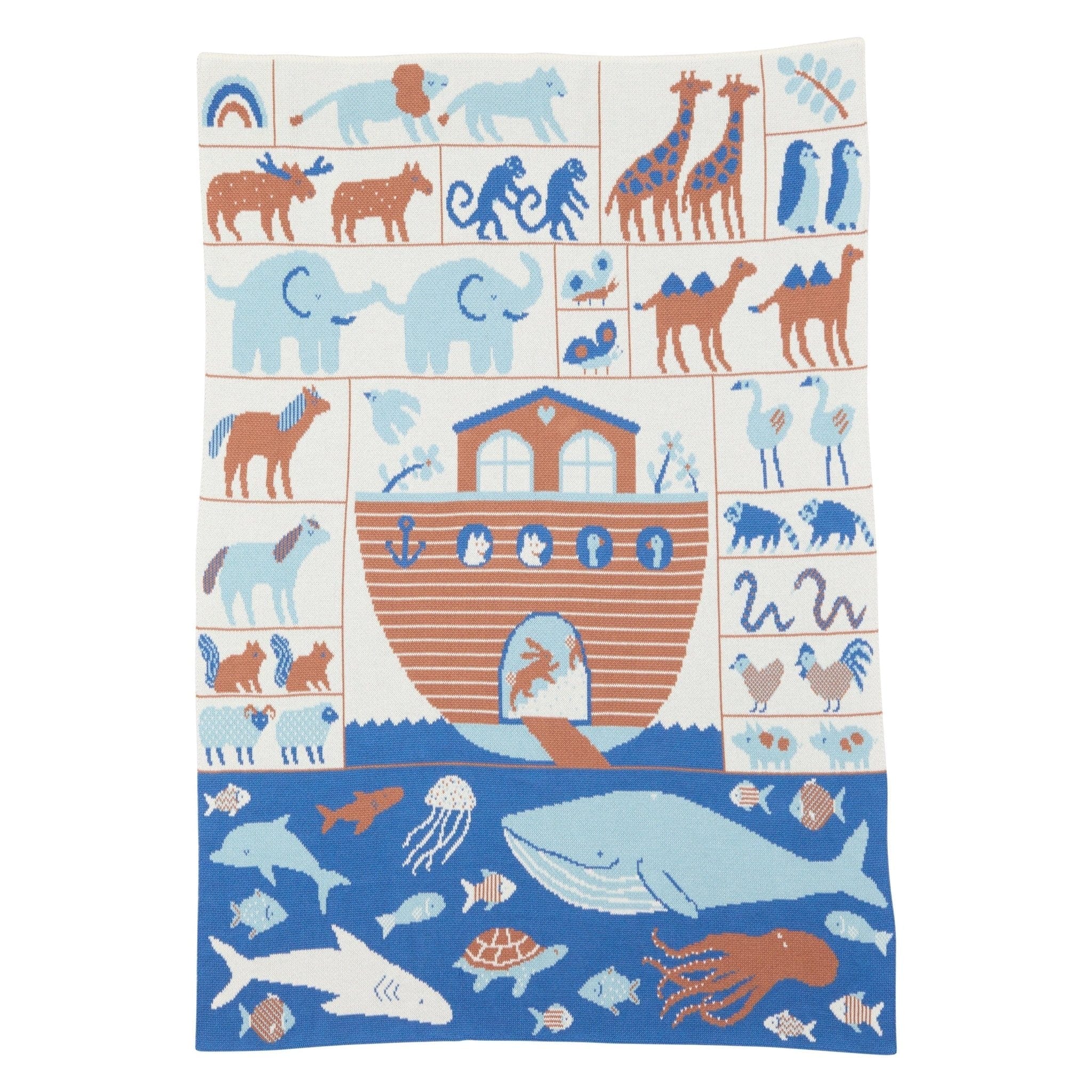 Biquette Baby Blanket Marine in Organic Cotton Ark Baby Blanket