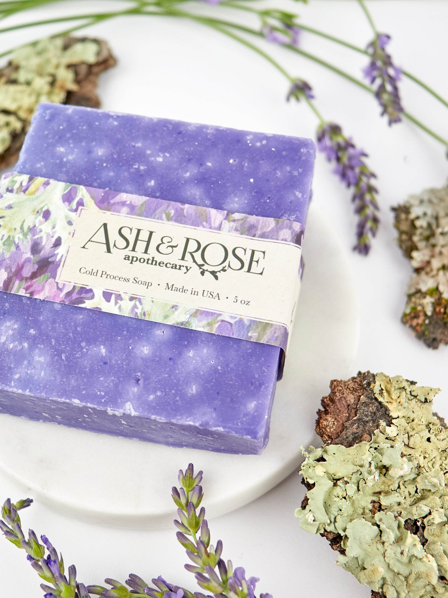 Lavender Oak Moss Soap Scrub Bar - My American Goods