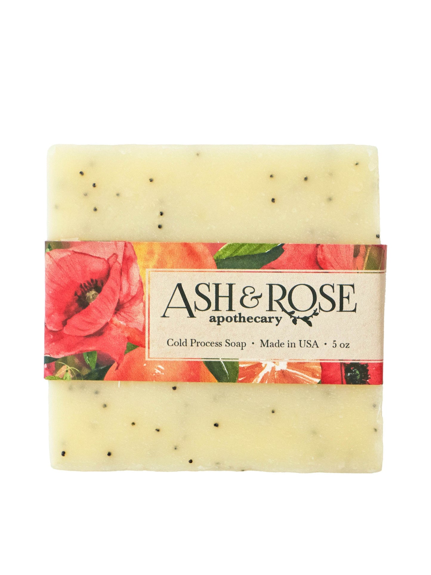 Orange Poppyseed Soap Scrub Bar - My American Goods