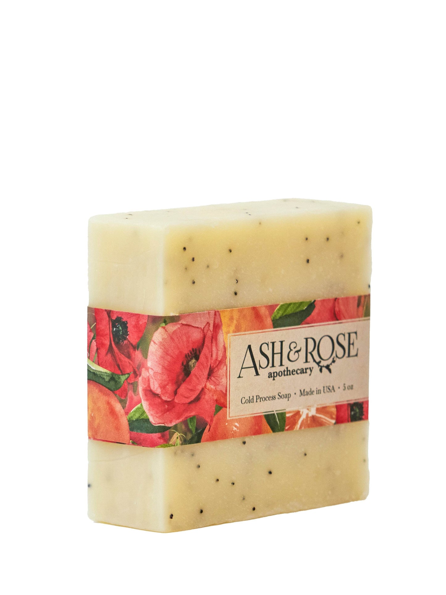Orange Poppyseed Soap Scrub Bar - My American Goods