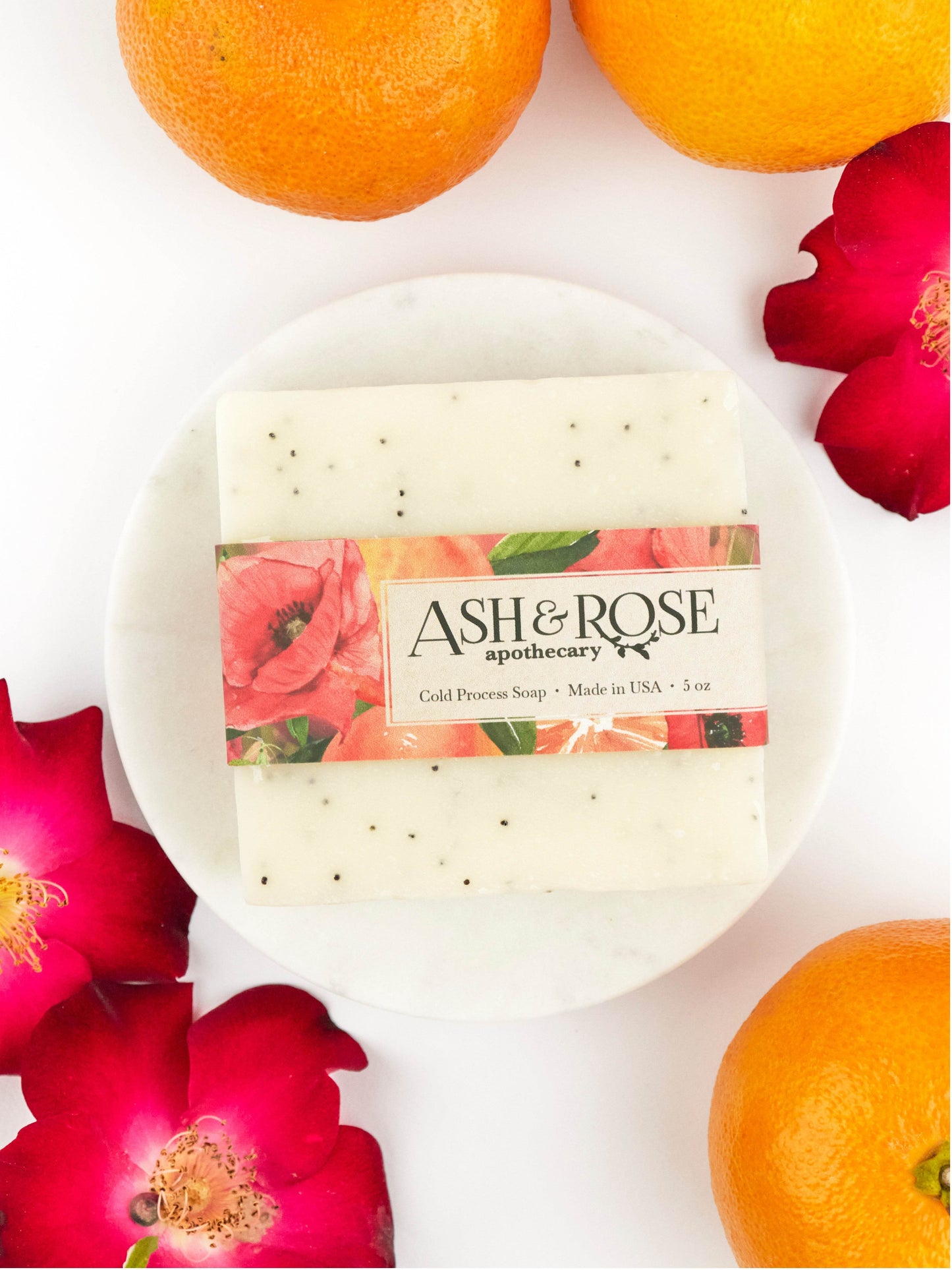 Orange Poppyseed Soap Scrub Bar - My American Goods