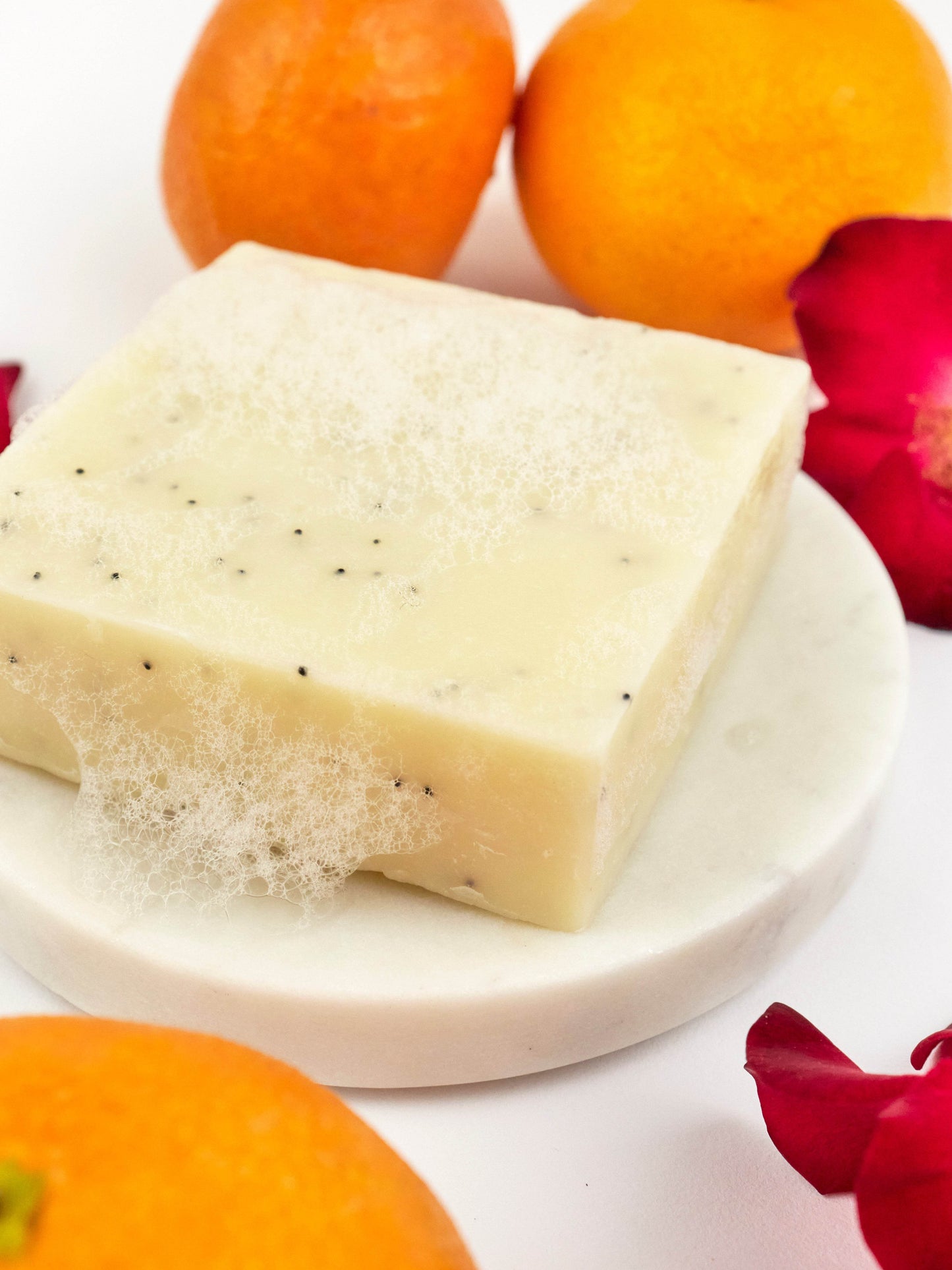 Orange Poppyseed Soap Scrub Bar - My American Goods