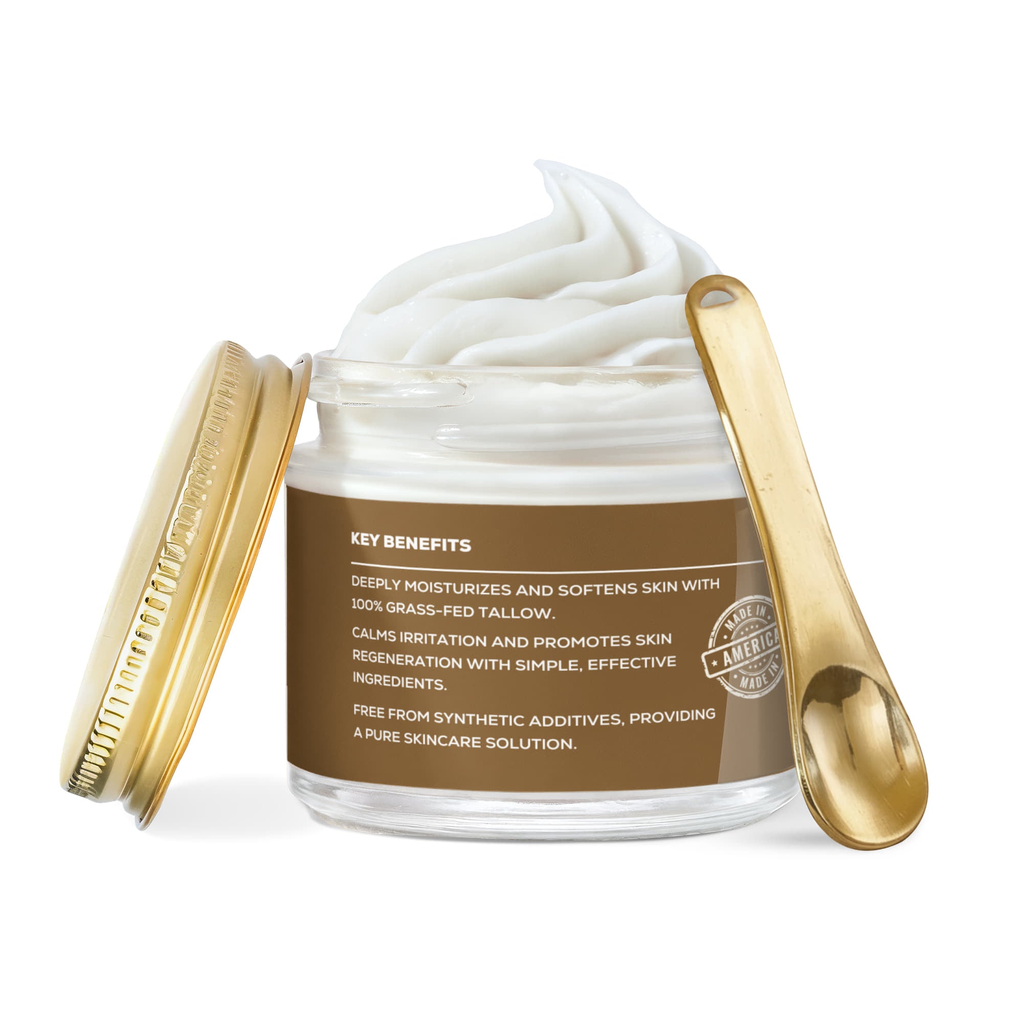 Whipped Grass-Fed Tallow Balm with Vanilla Bean