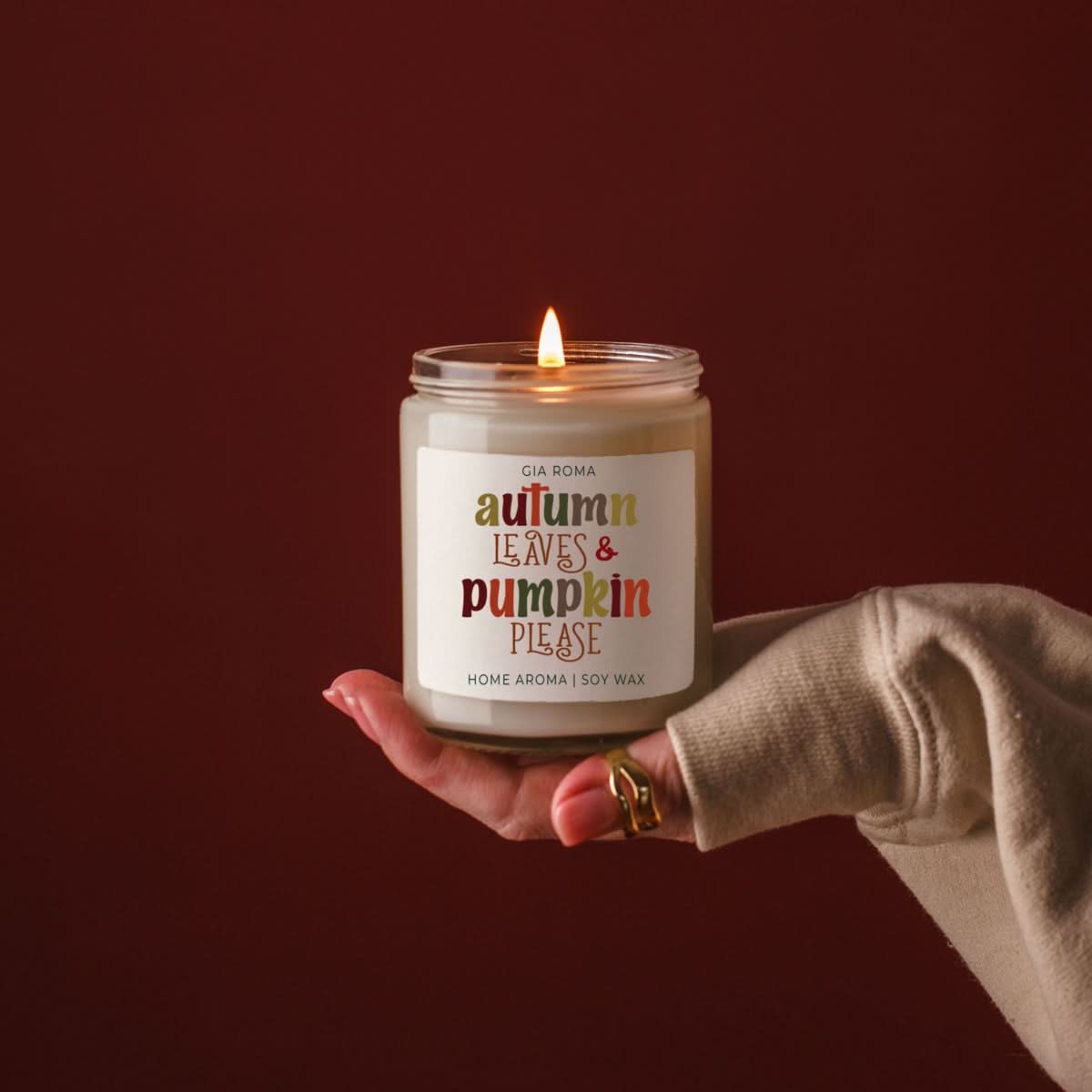 Gia Roma Candle Toasted Pumpkin Candle