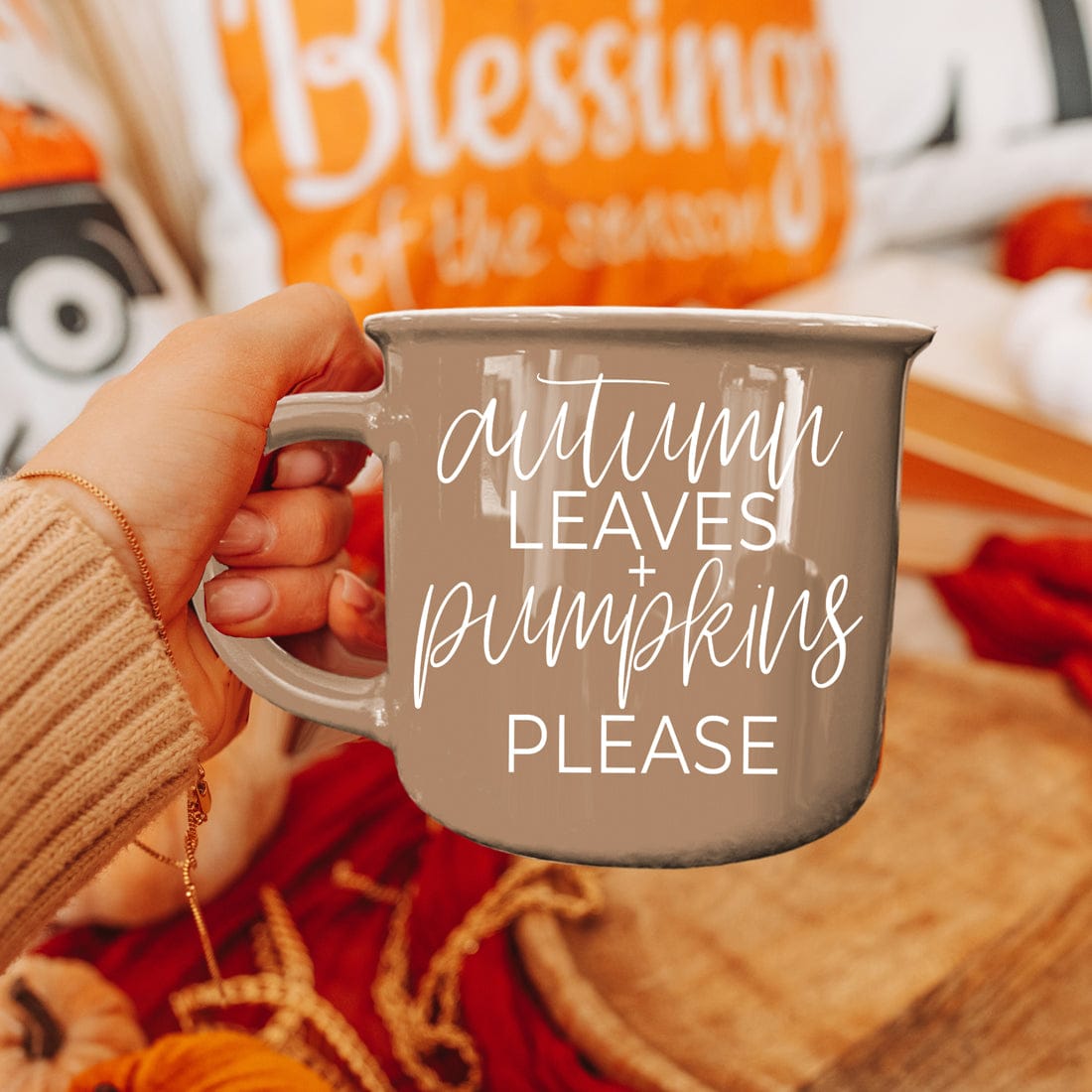 Gia Roma Coffee Mug Autumn Leaves Mug