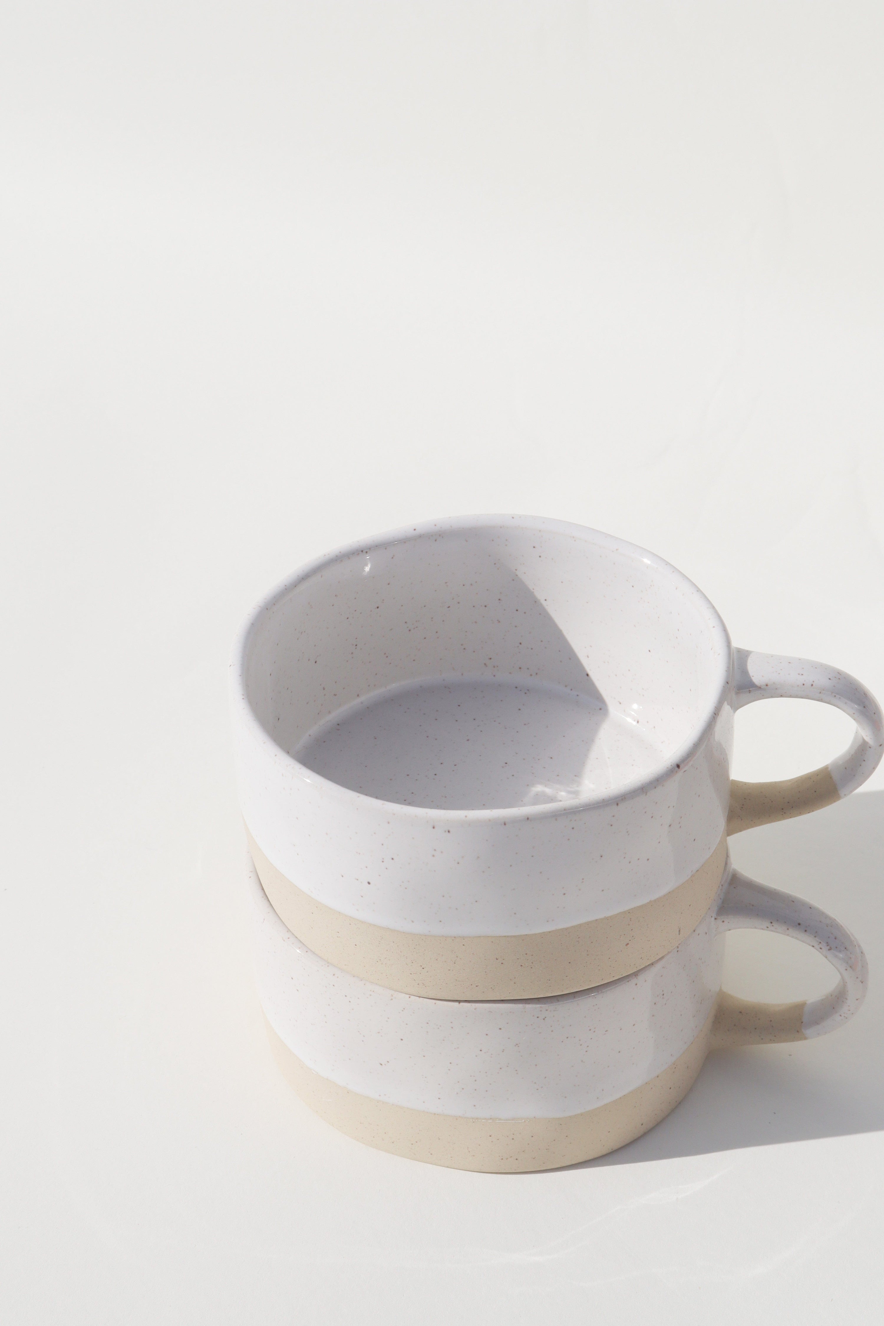 Glazed Garage Ceramics Bowl Avalon Soup Bowl | White Speckle (Set of 2)