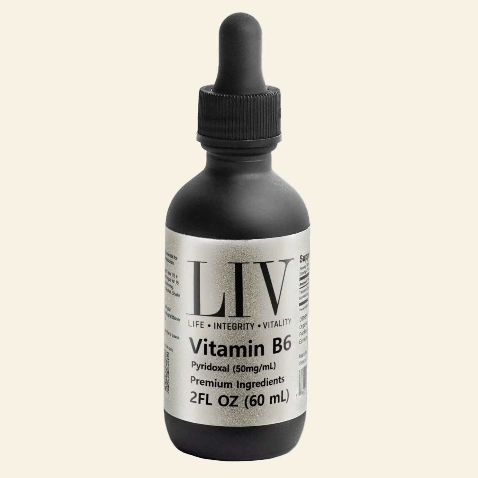 LIV Vitamin B6 Pyridoxal Liquid (5-Phosphate 50mg, 60 servings)