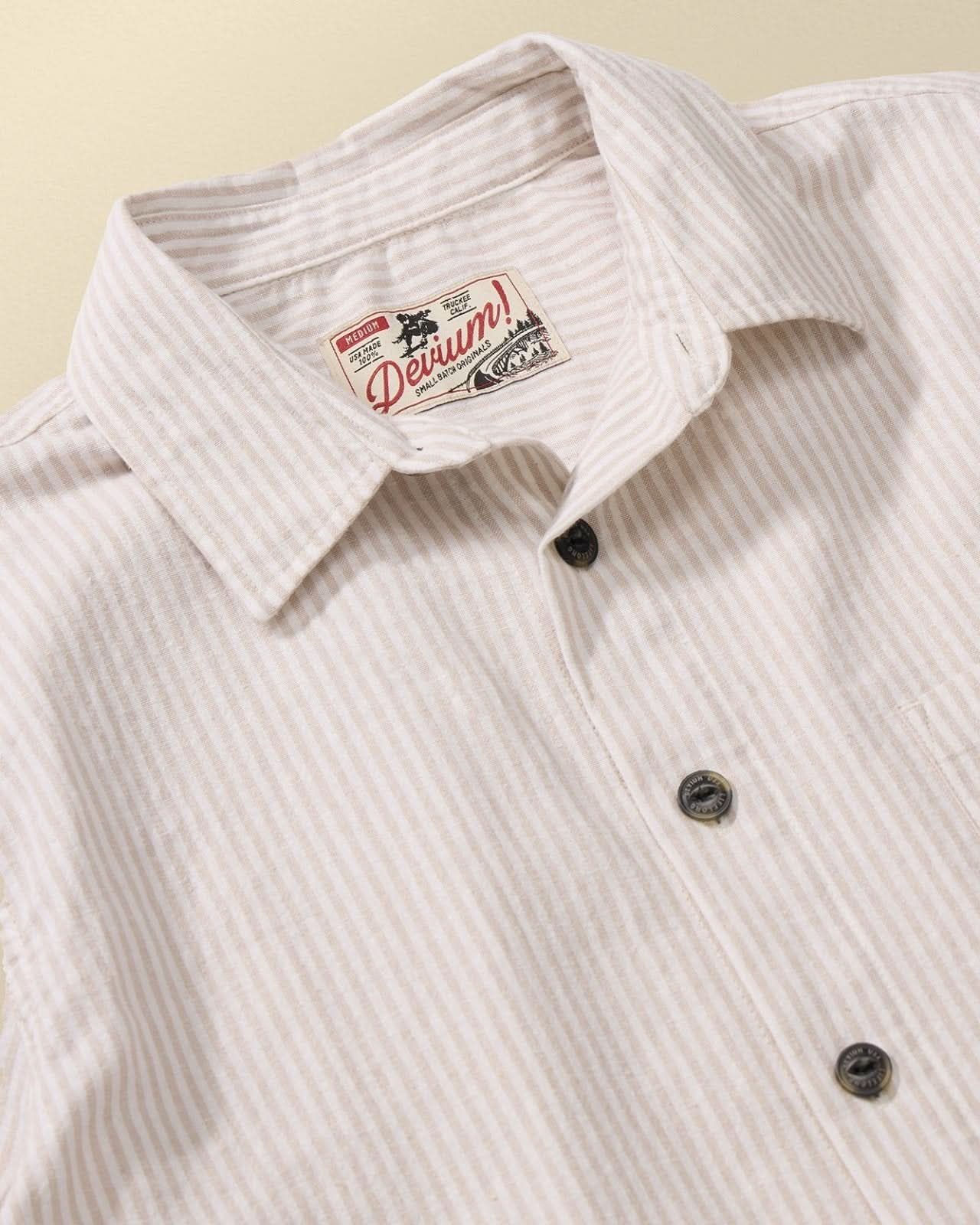 Balboa Striped Short Sleeve Shirt - My American Goods