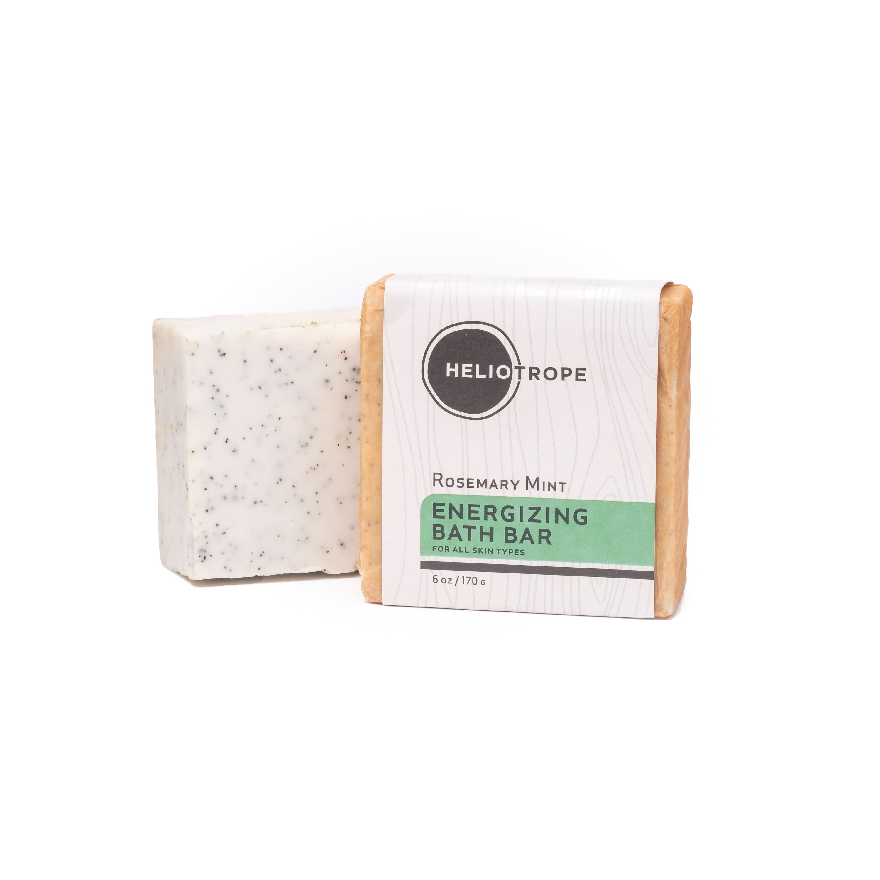 Heliotrope SF Soap Energizing w/crushed grapeseeds Exfoliating Bath Bars