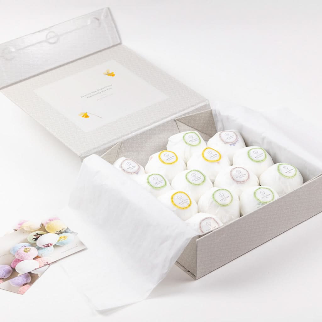 Lizush FAVORS Bulk - 100 Natural Vegan Mix scents Bath Bombs - White