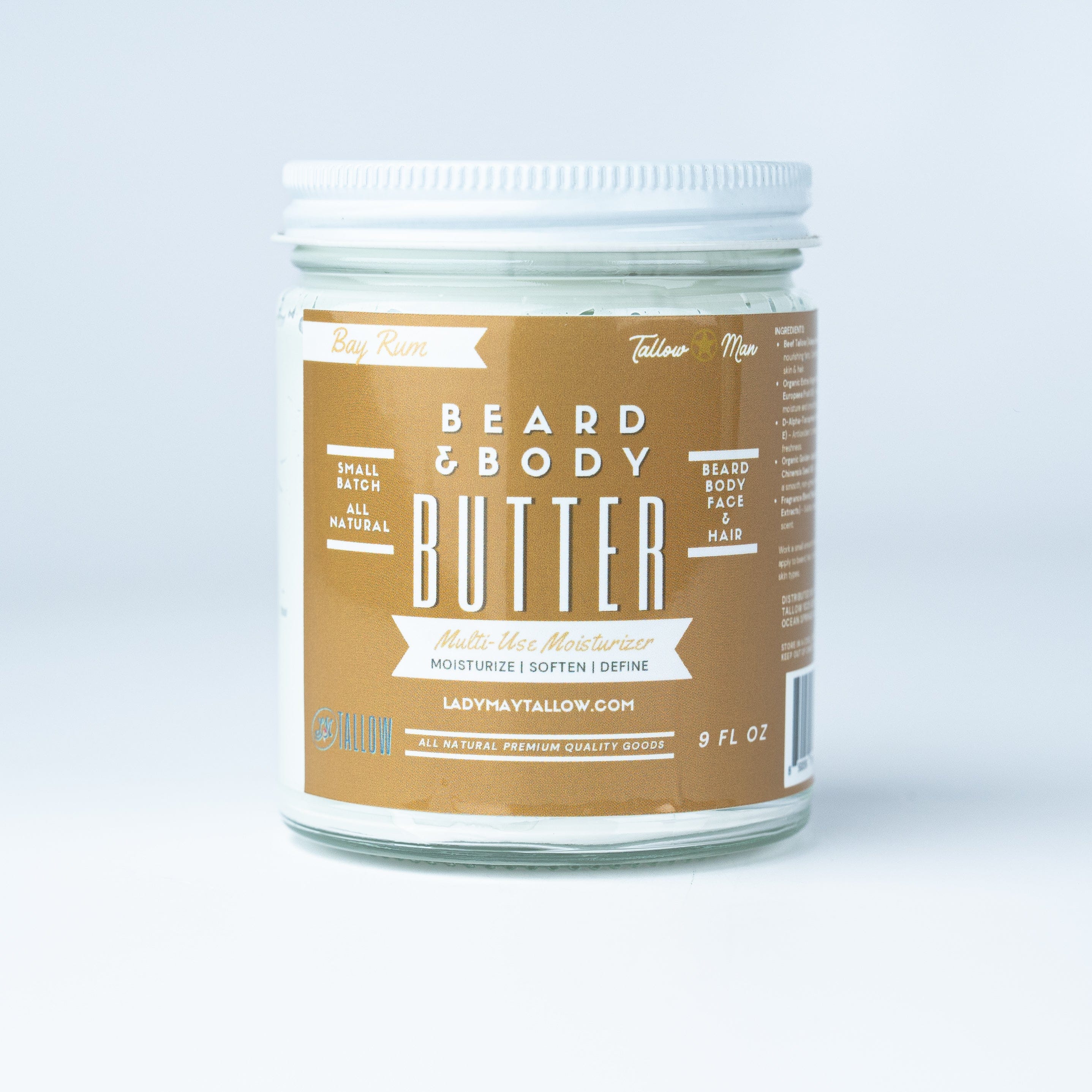 Tallow Man Men’s Beard Butter Trio Gift Box | 100% Natural Tallow - My American Goods