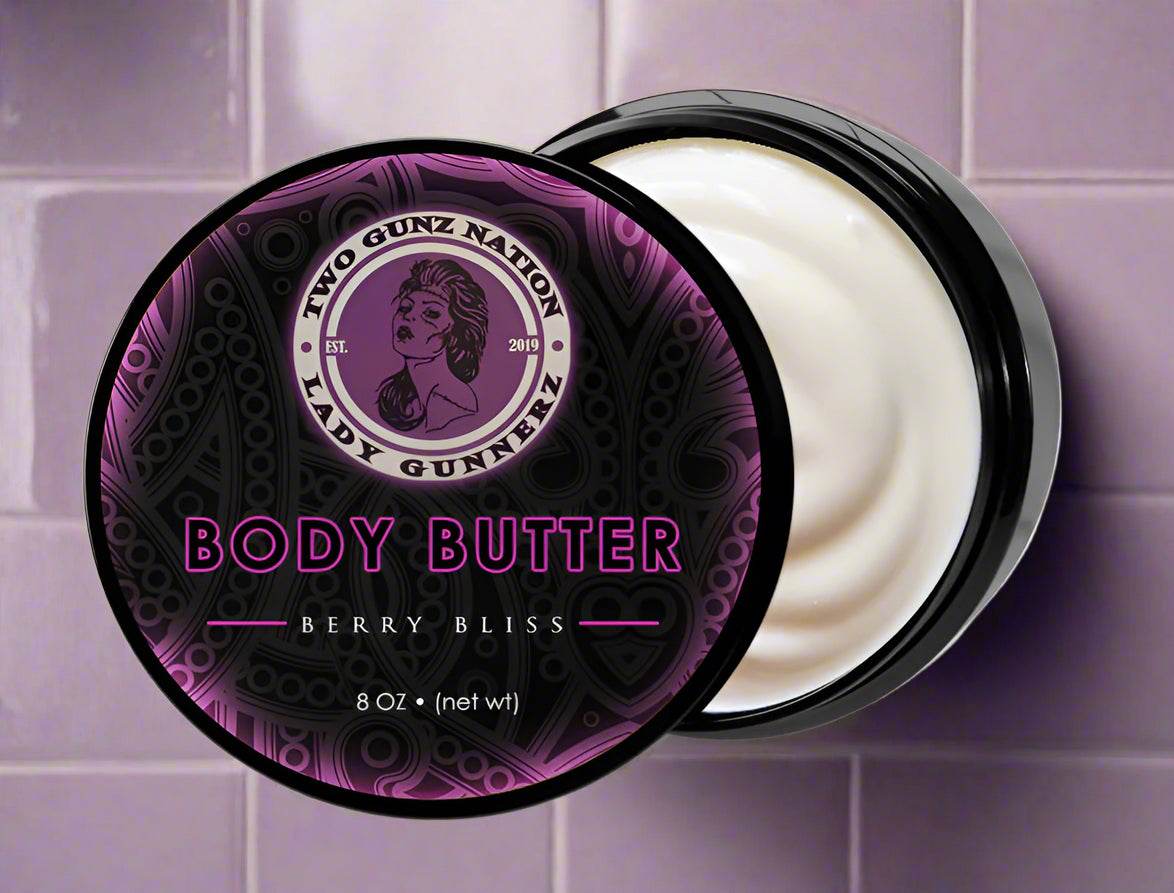 Two Gunz Nation Lady Gunnerz Body Butter Berry Bliss - My American Goods