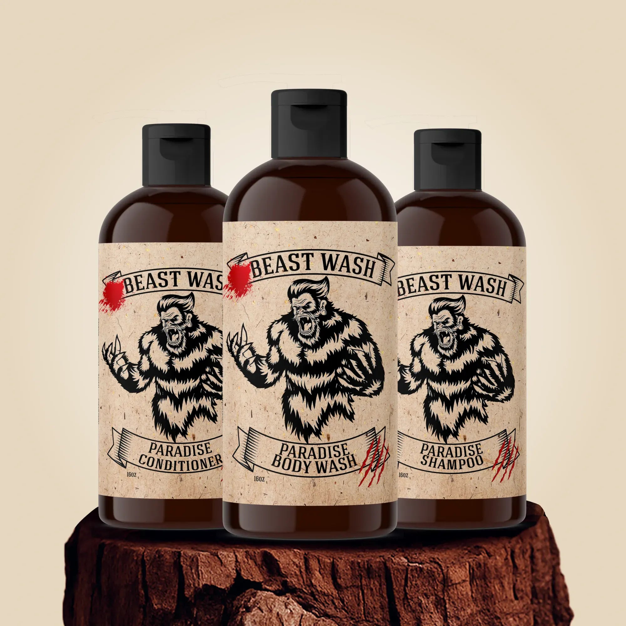 Johnny Slicks Paradise-Liquid Beast Wash Shower Set