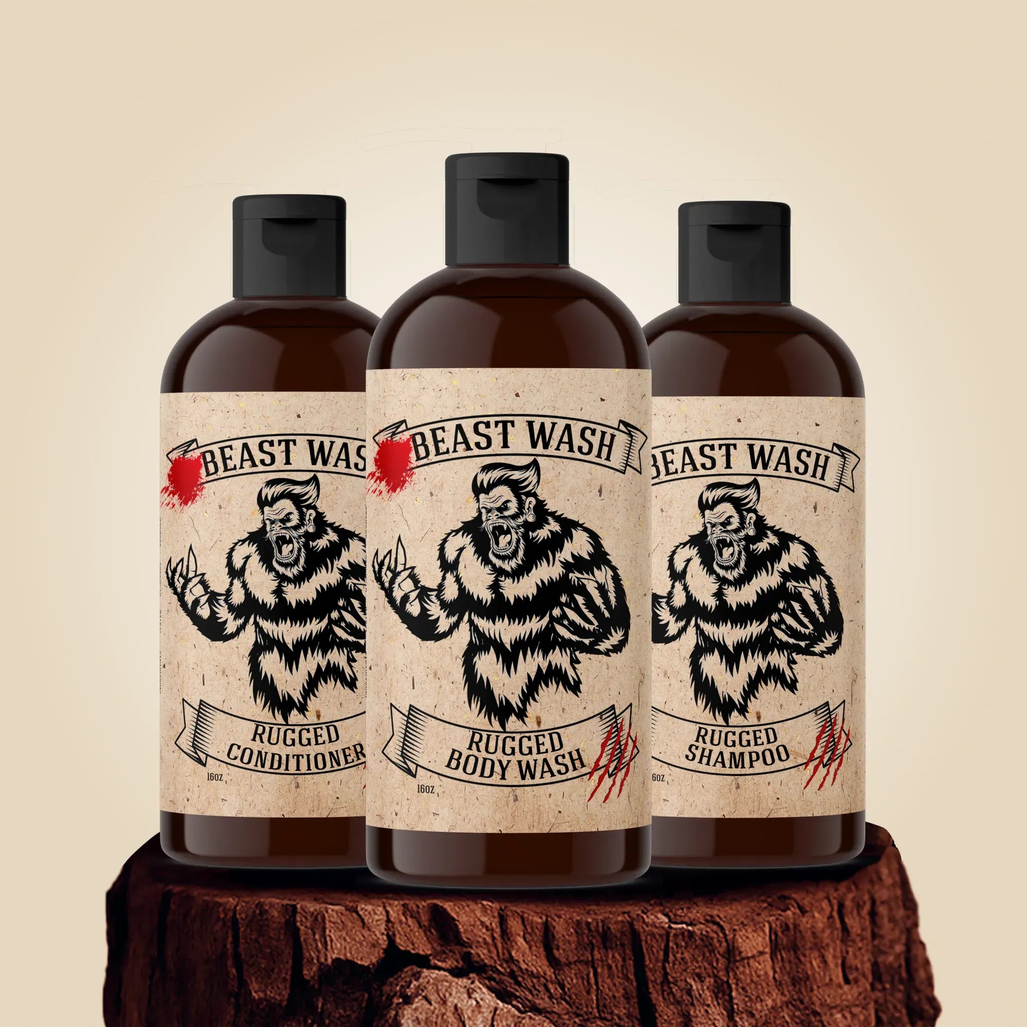 Johnny Slicks Rugged-Liquid Beast Wash Shower Set
