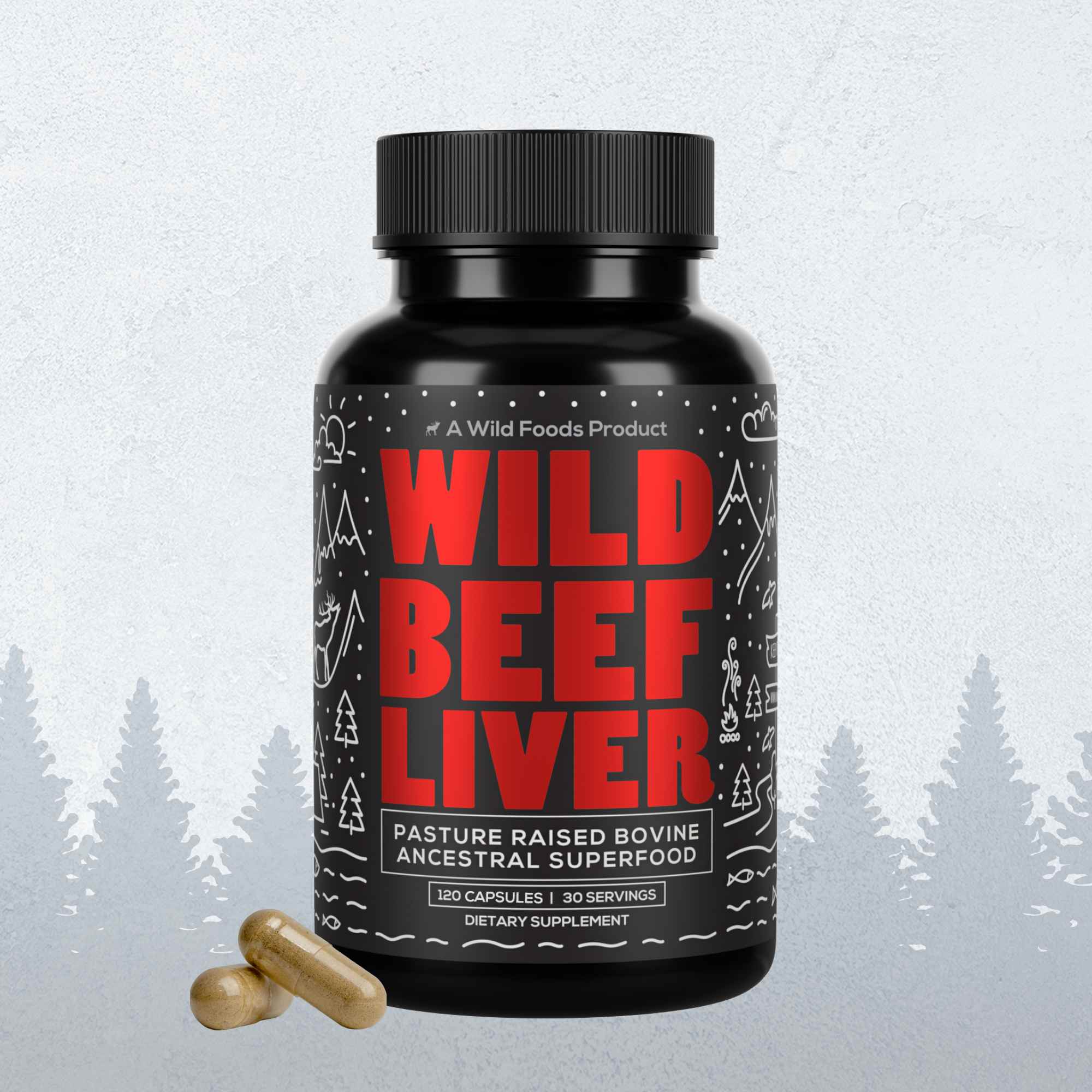 Grass-Fed Beef Liver Capsules, 30 servings β Vitality & Immune Boost from Ancestral Nutrition - My American Goods