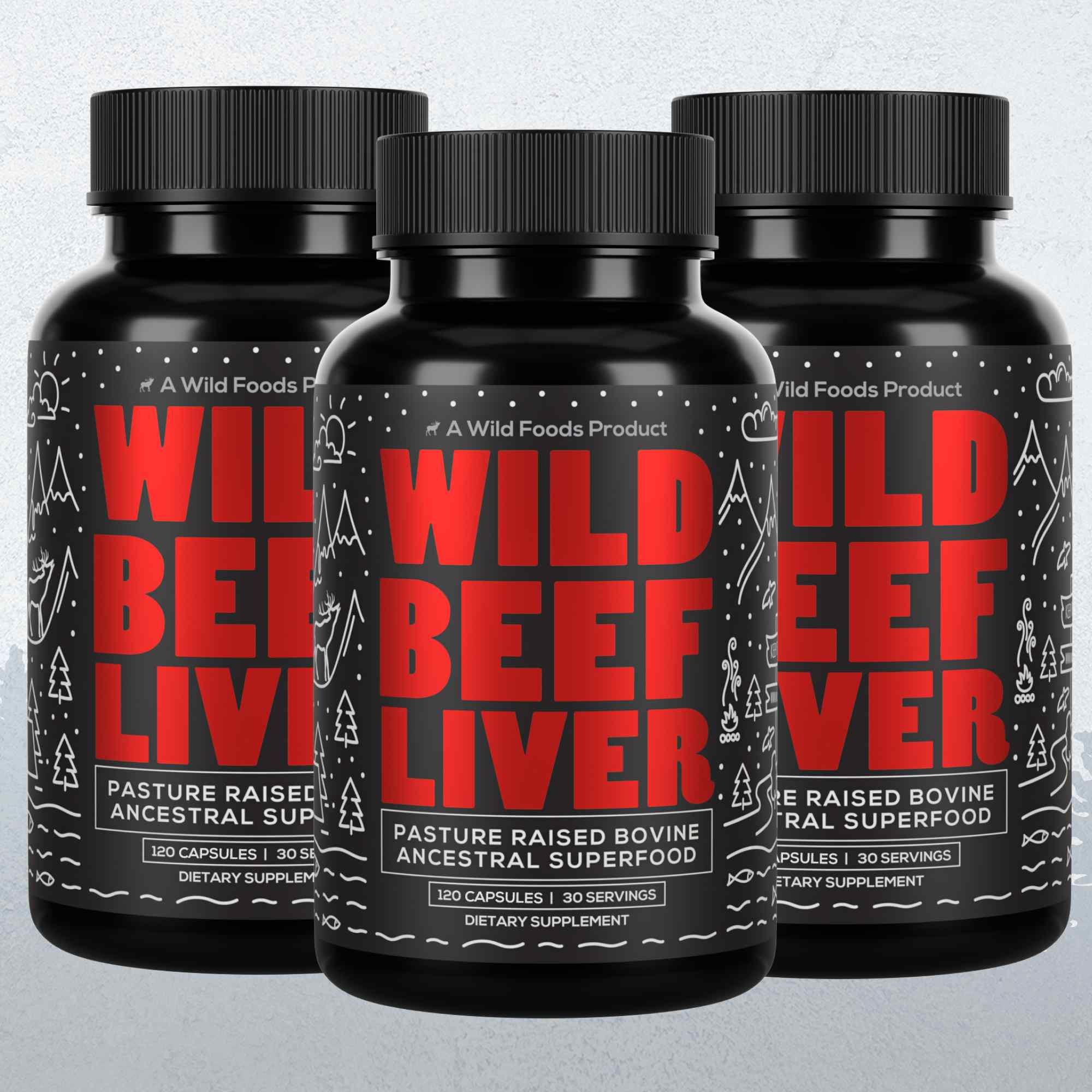 Grass-Fed Beef Liver Capsules, 30 servings – Vitality & Immune Boost from Ancestral Nutrition - My American Goods