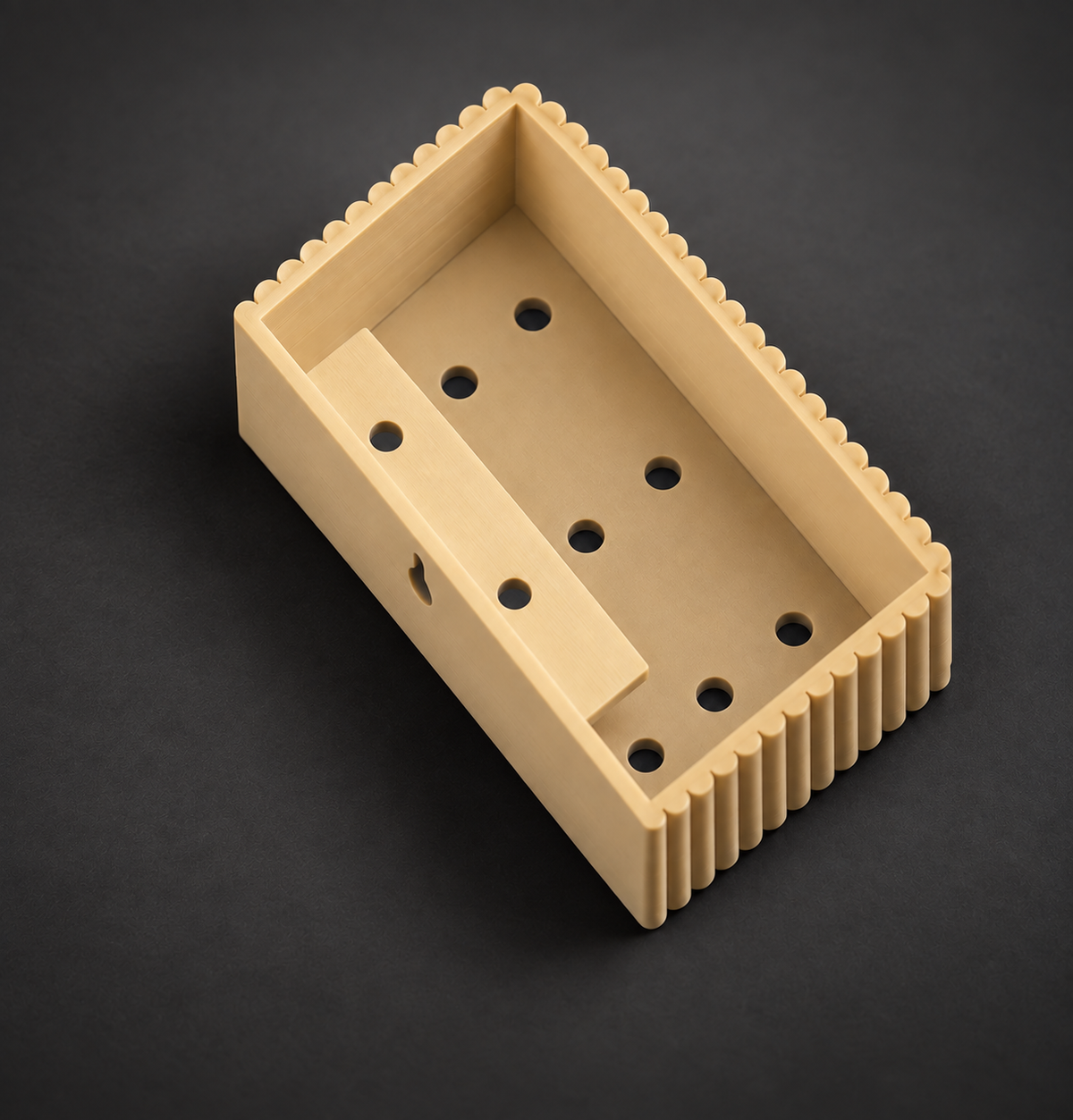 Ribbed Wall Planter, Rectangle