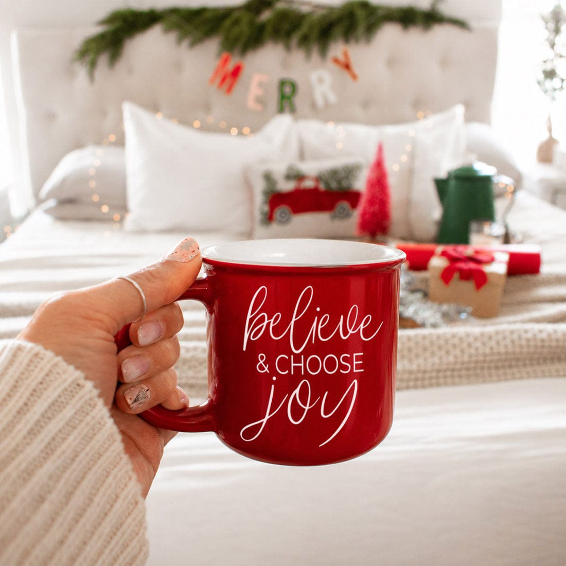 Gia Roma Coffee Mug, Believe & Joy Mug