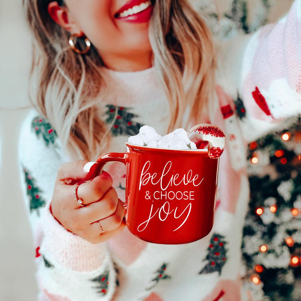 Gia Roma Coffee Mug, Believe & Joy Mug