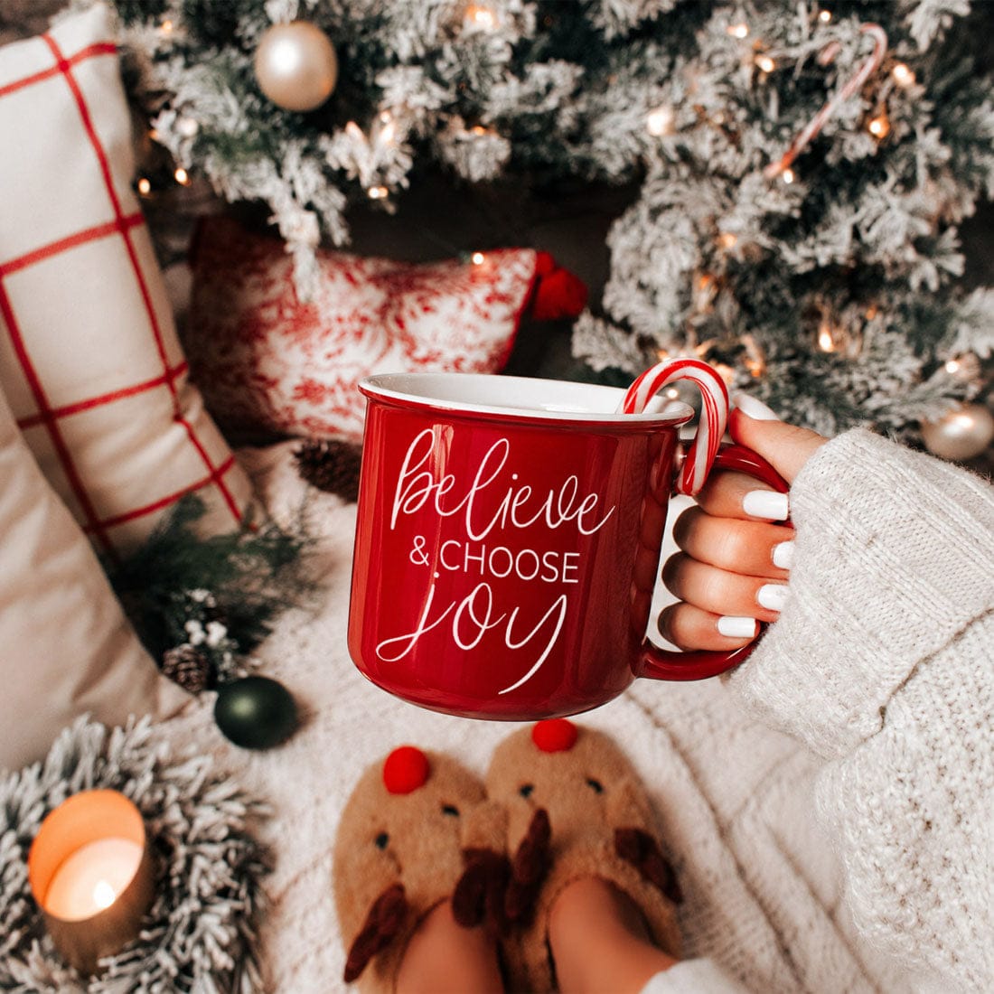 Gia Roma Coffee Mug, Believe & Joy Mug