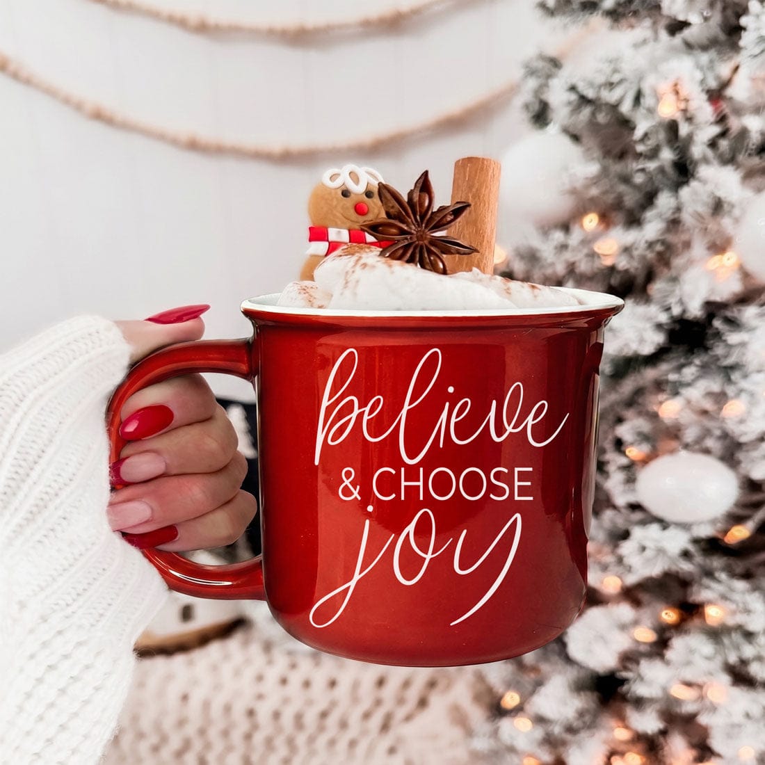 Gia Roma Coffee Mug, Believe & Joy Mug