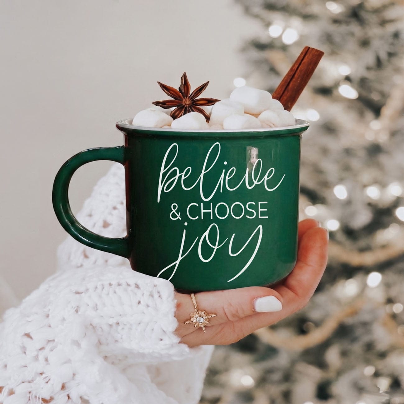 Gia Roma Coffee Mug, Believe & Joy Mug