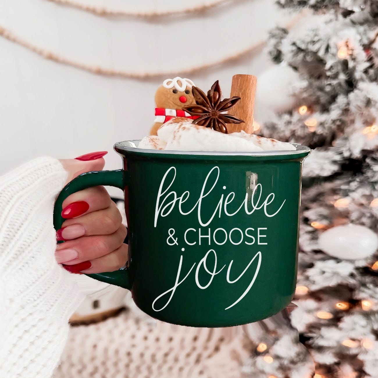 Gia Roma Coffee Mug, Believe & Joy Mug