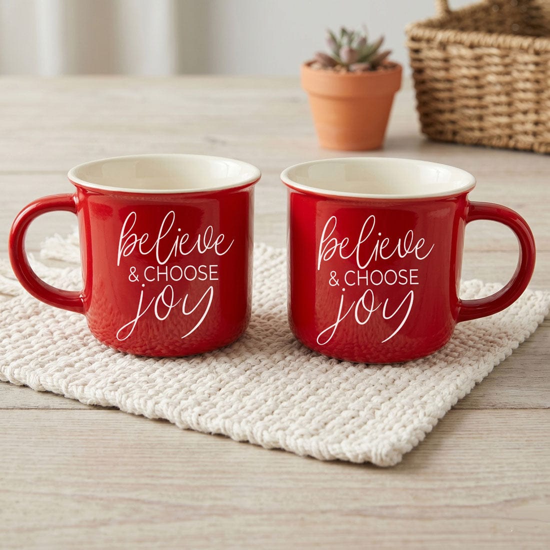 Gia Roma Coffee Mug, Believe & Joy Mug