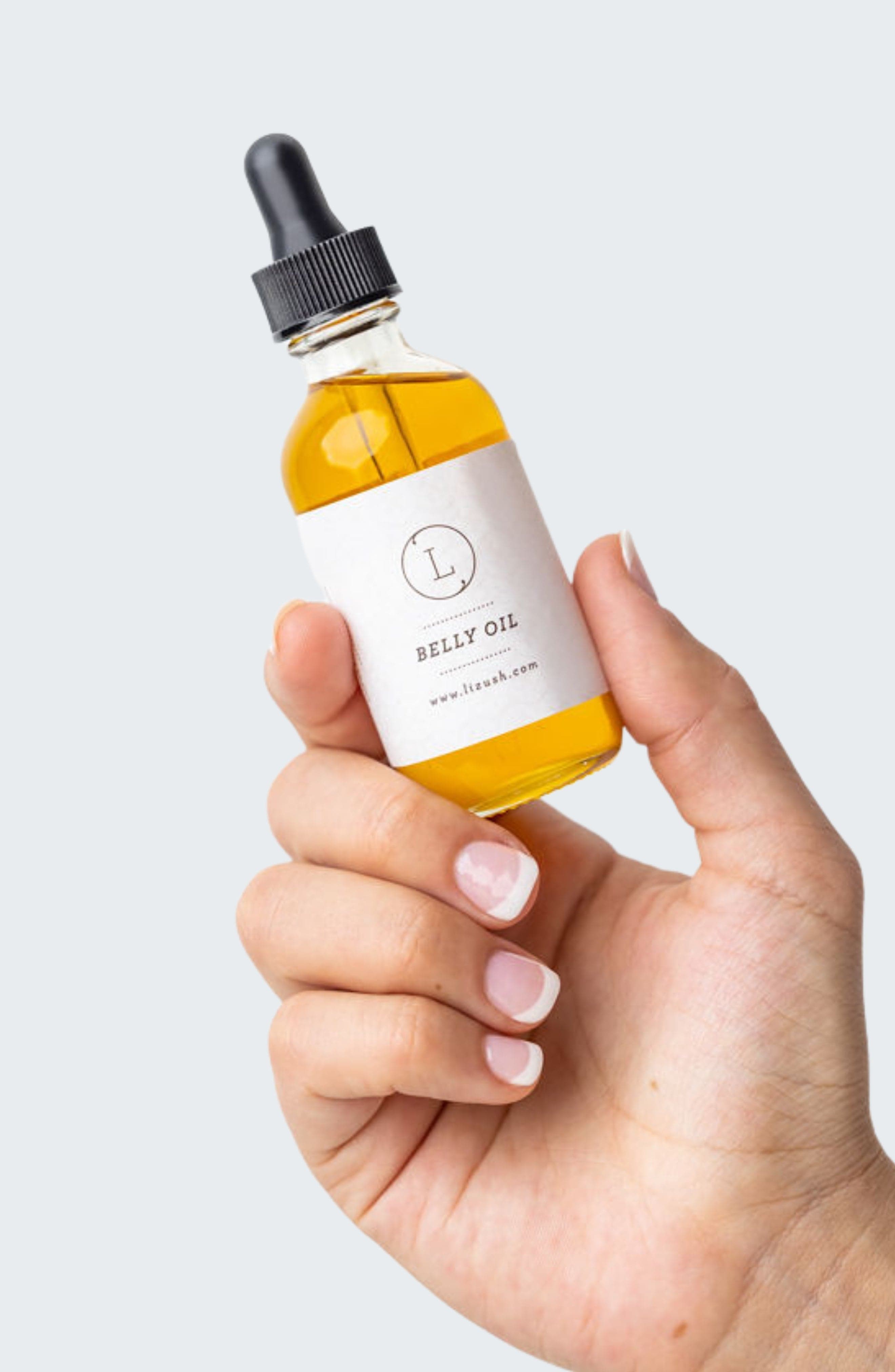 Lizush CREAMS & OILS Belly Oil, Natural Stretch Marks Oil, Pregnancy Skin Care