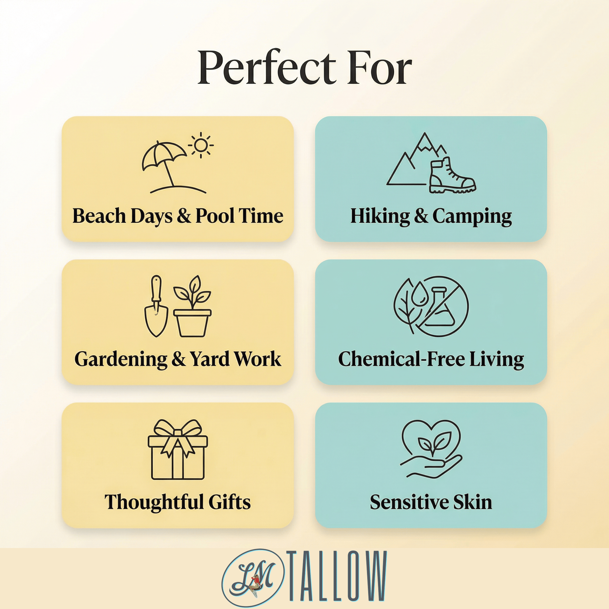 Lady May Tallow Body Cream/Lotion Tallow Sun Care Duo - Before & After Sun Cream