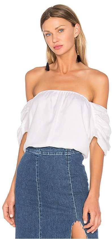 MERRITT CHARLES Blouse Extra Small / Optic White Besos Blouse