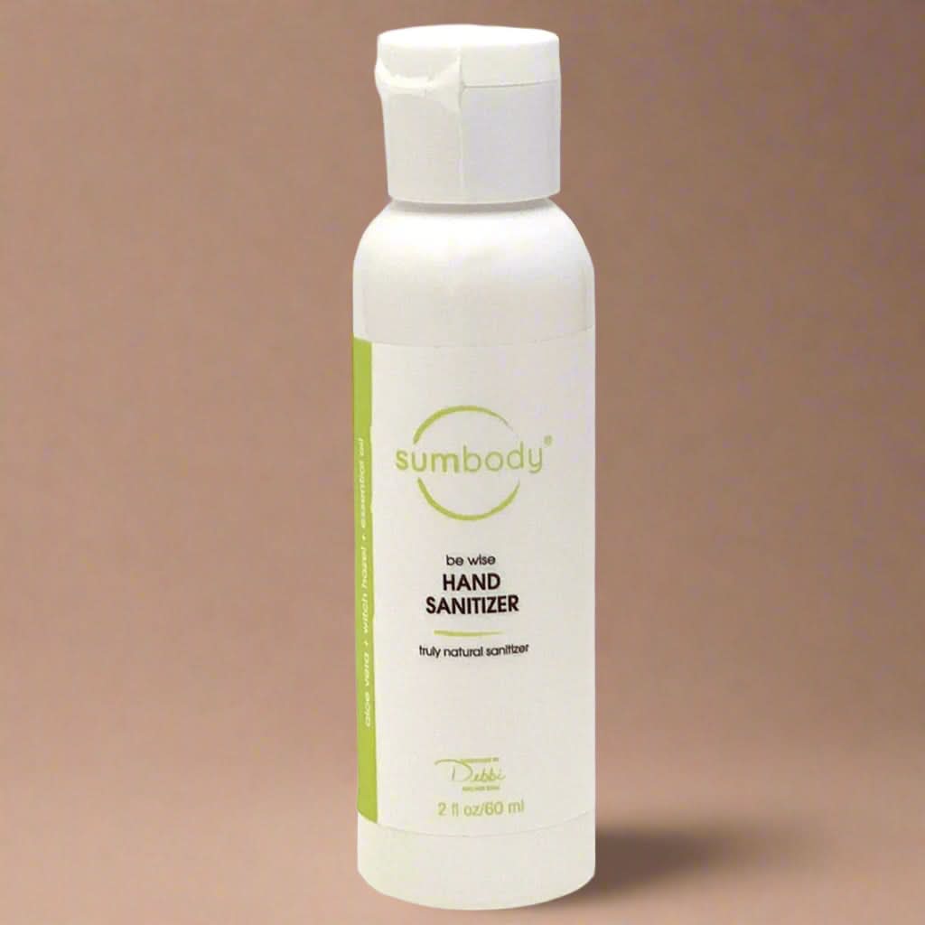 Hand sanitizer bottle with &