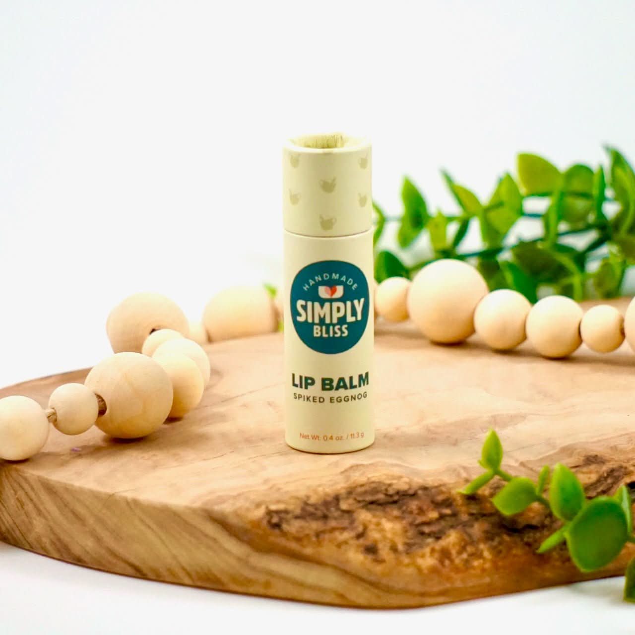 Simply Bliss Lip Balms Spiked Eggnog - No-Melt Beeswax Lip Balm