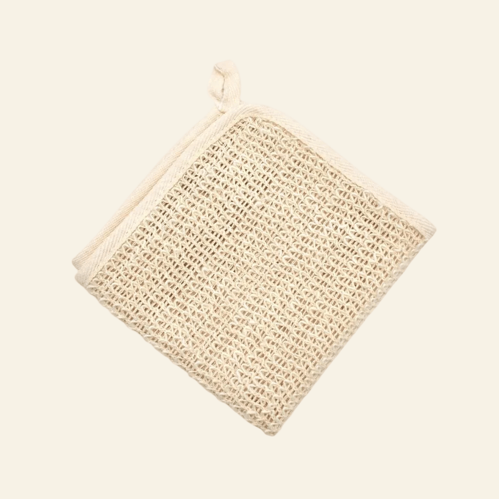 Natural Sisal Washcloth - Gentle Exfoliating Face and Body Cloth